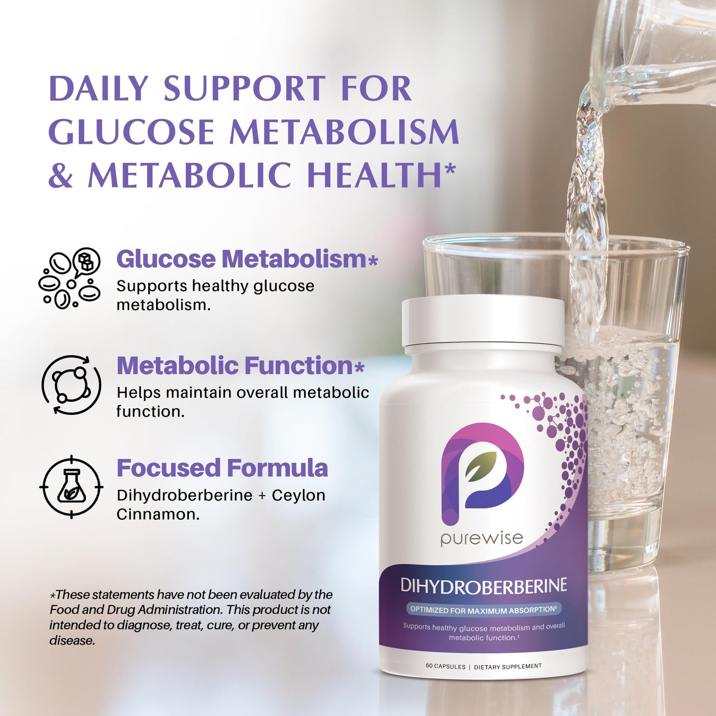 PureWise Dihydroberberine, 60 Capsules