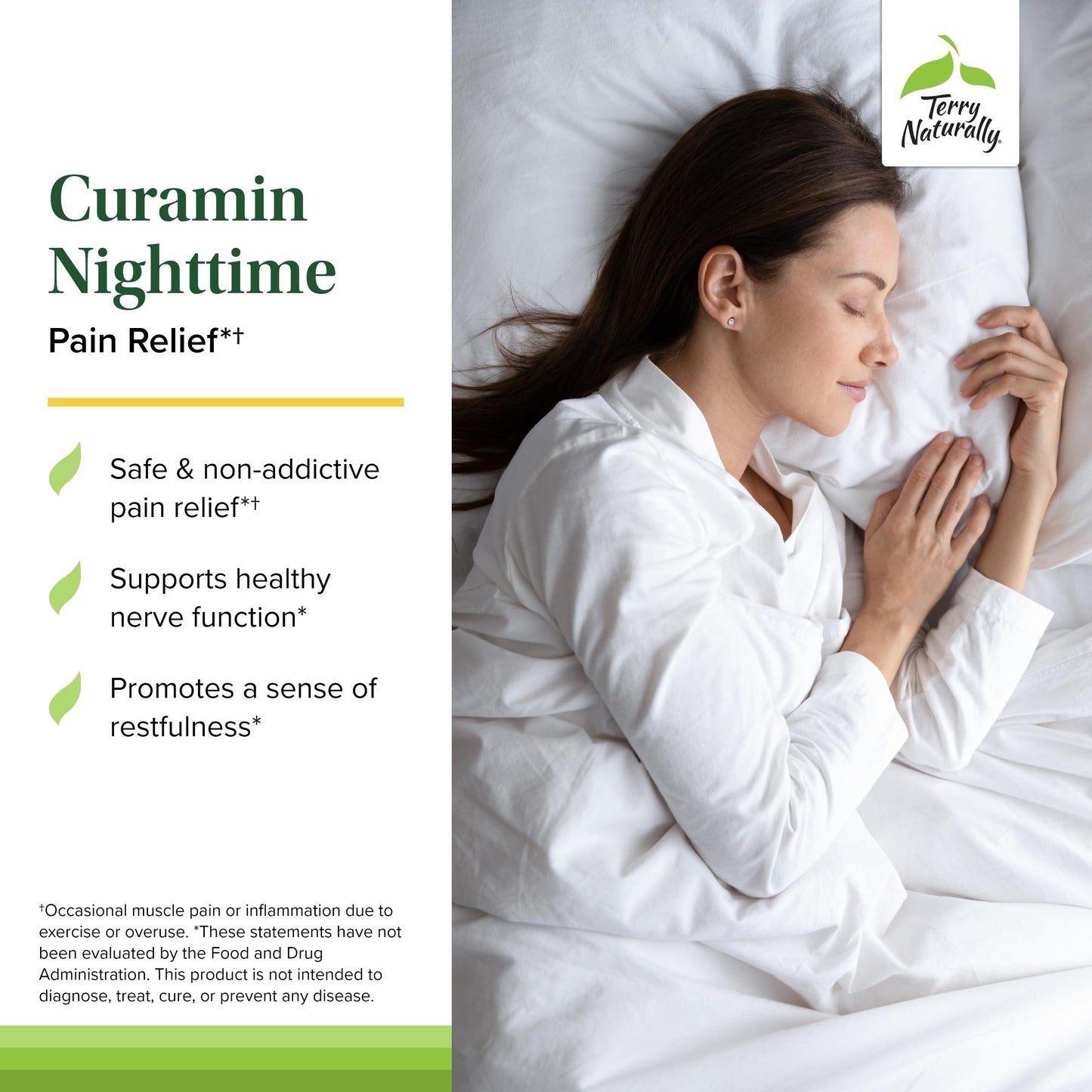 Terry Naturally Curamin Nighttime Pain Relief & Sleep Capsule, 30 Count