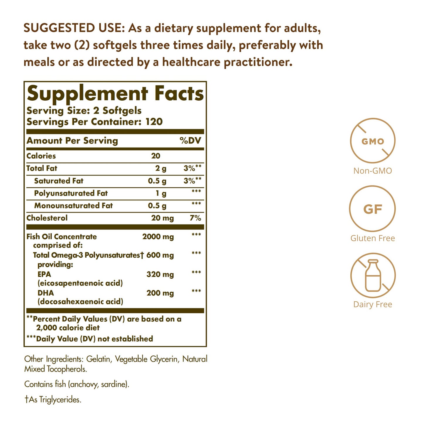 Solgar Omega-3 Fish Oil Concentrate Softgel 240