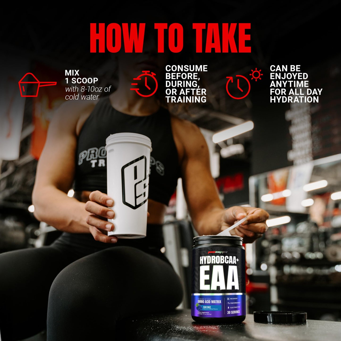 ProSupps HydroBCAA Essential Amino Acids Powder, 14.6 Ounce