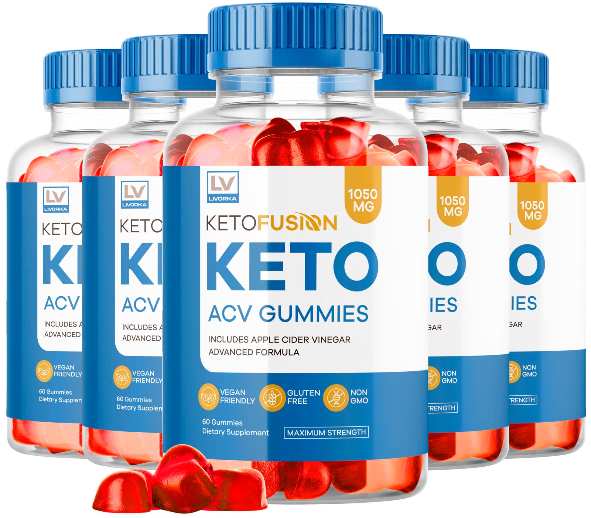 LIVORKA Keto Fusion ACV Gummies, 300 Gummies