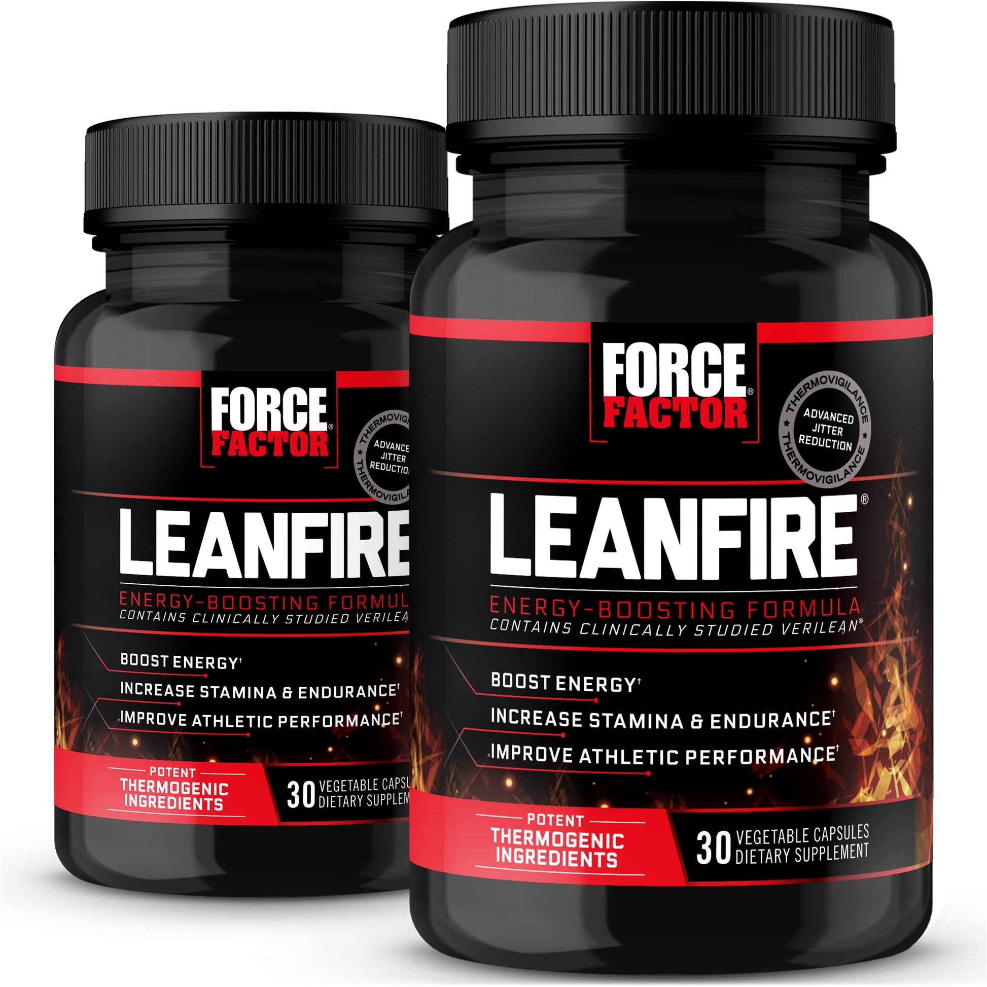 Force Factor LeanFire Pre-Workout Energy Capsules, 60 Count