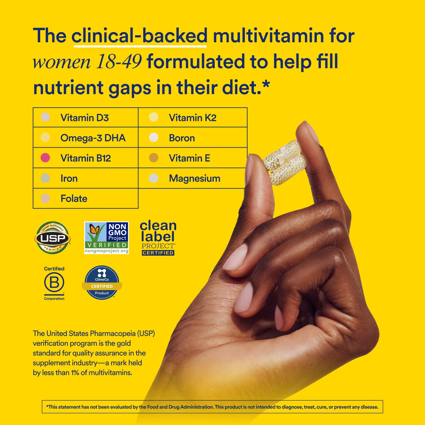 Ritual Women’s 18+ Daily Multivitamin Capsule 60 Count