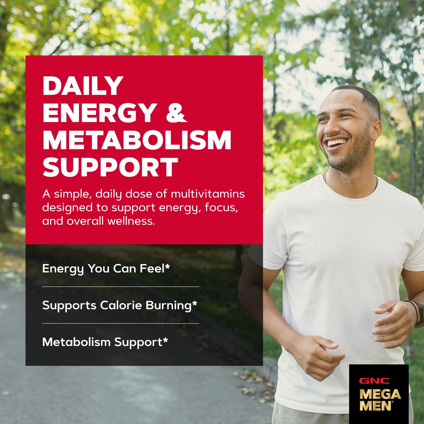 GNC Mega Men Energy & Metabolism Multivitamin for Men 90 Caplets