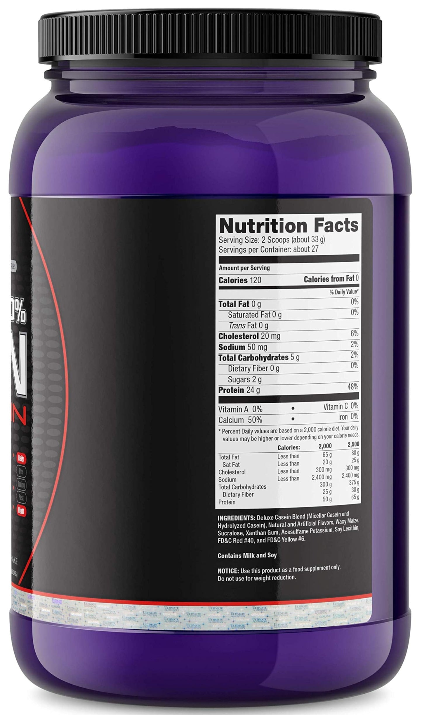 Ultimate Nutrition Prostar Micellar and Hydrolyzed Casein Protein Powder, Strawberry, 32 Servings