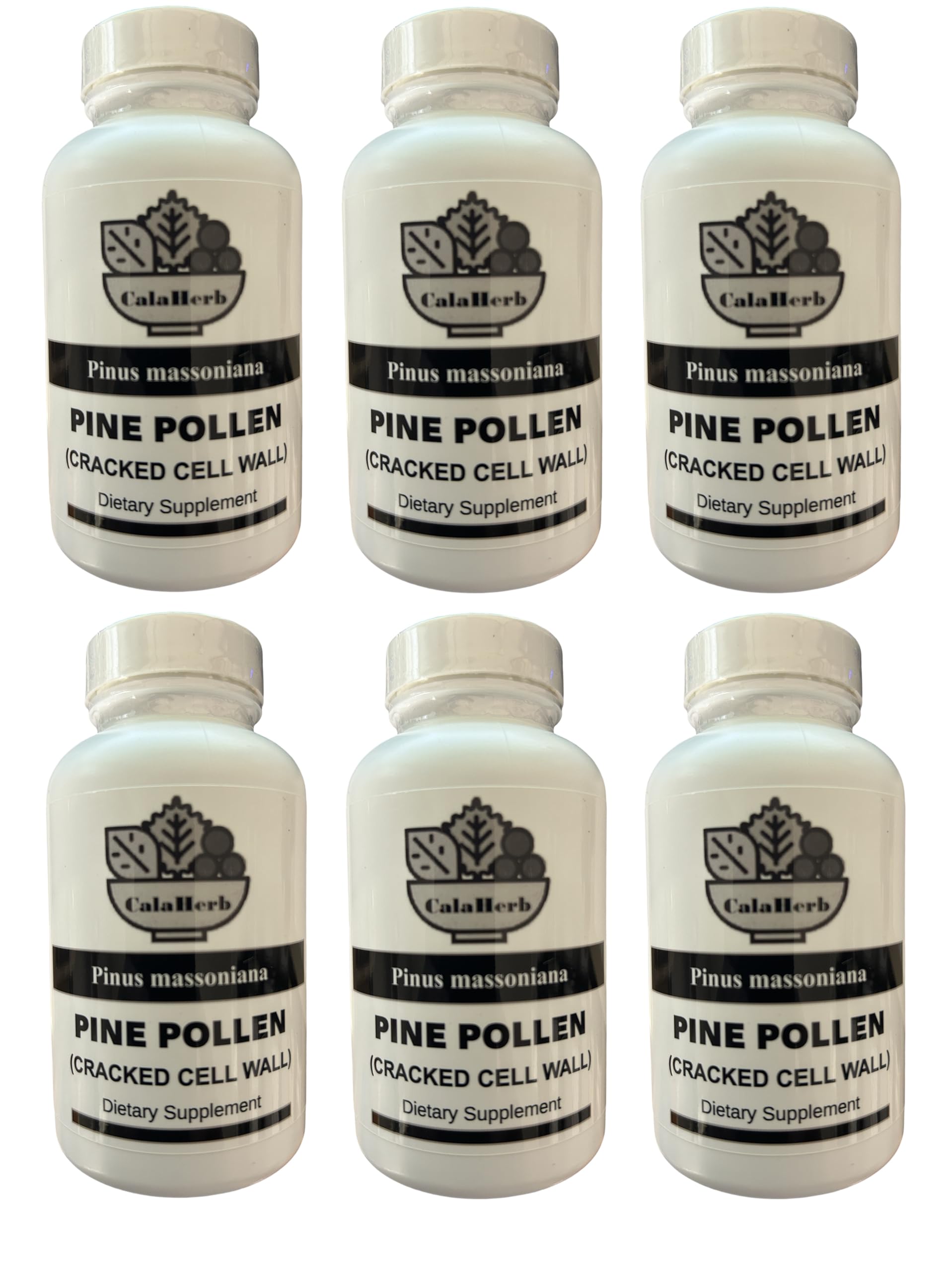 Calaherb Pine Pollen 500 mg Capsule, 100 Count