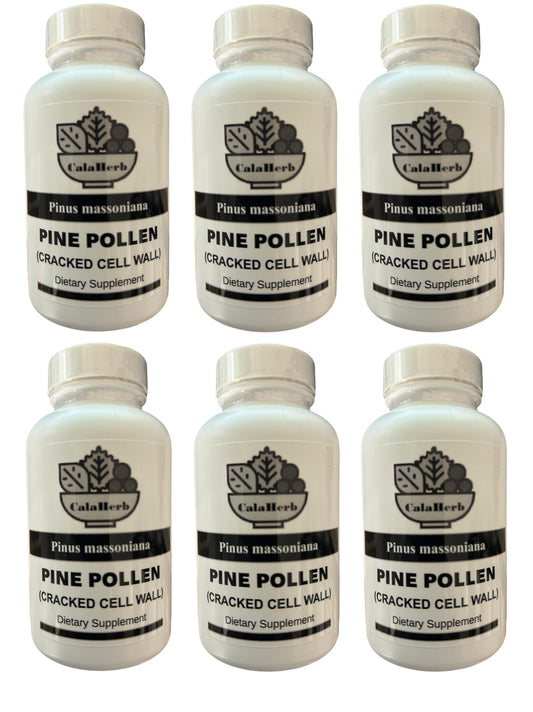 Calaherb Pine Pollen 500 mg Capsules, 100 Count