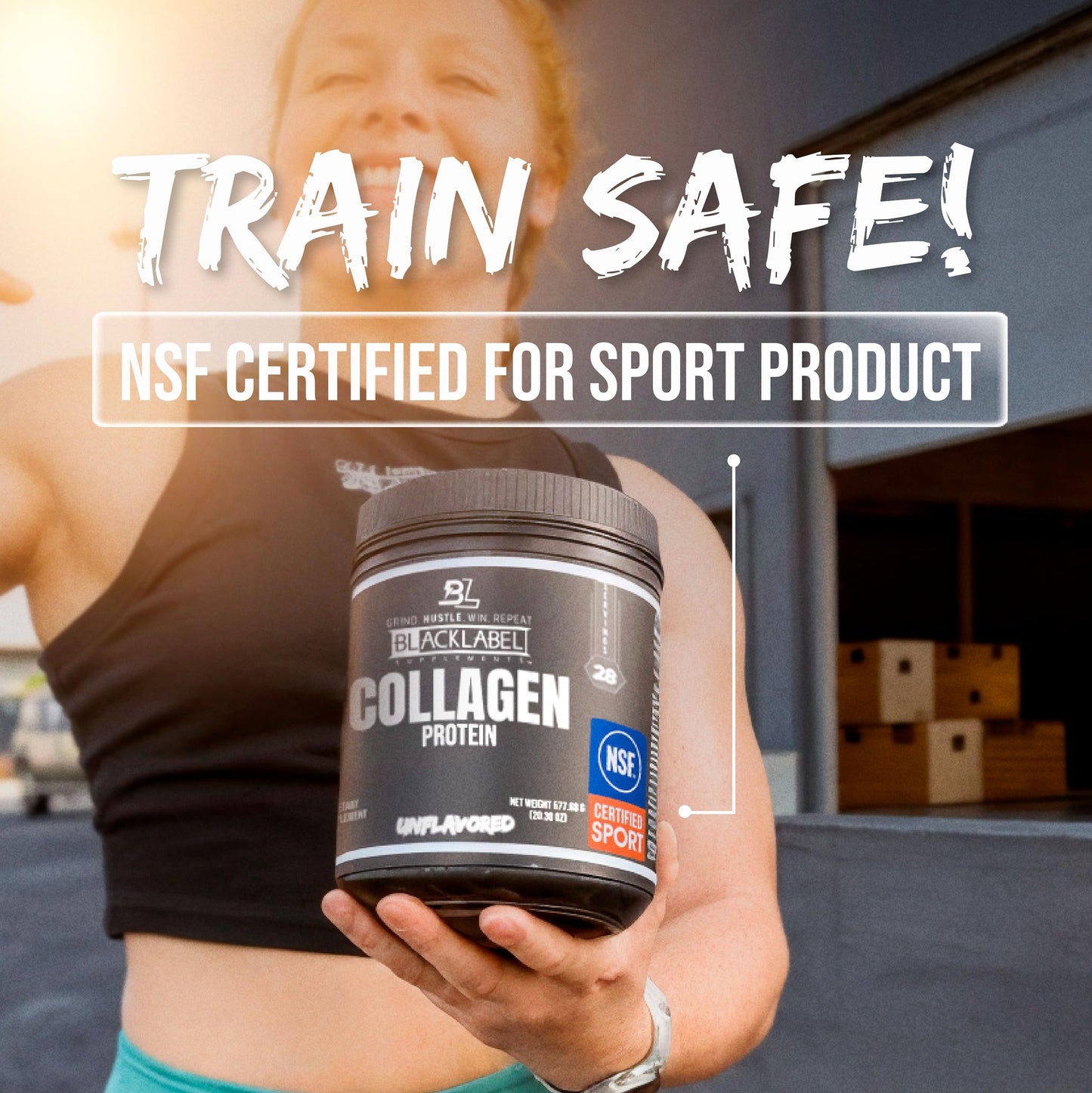 BLACKLABEL Supplements Collagen Peptides Protein Powder (Powder) 20 Servings