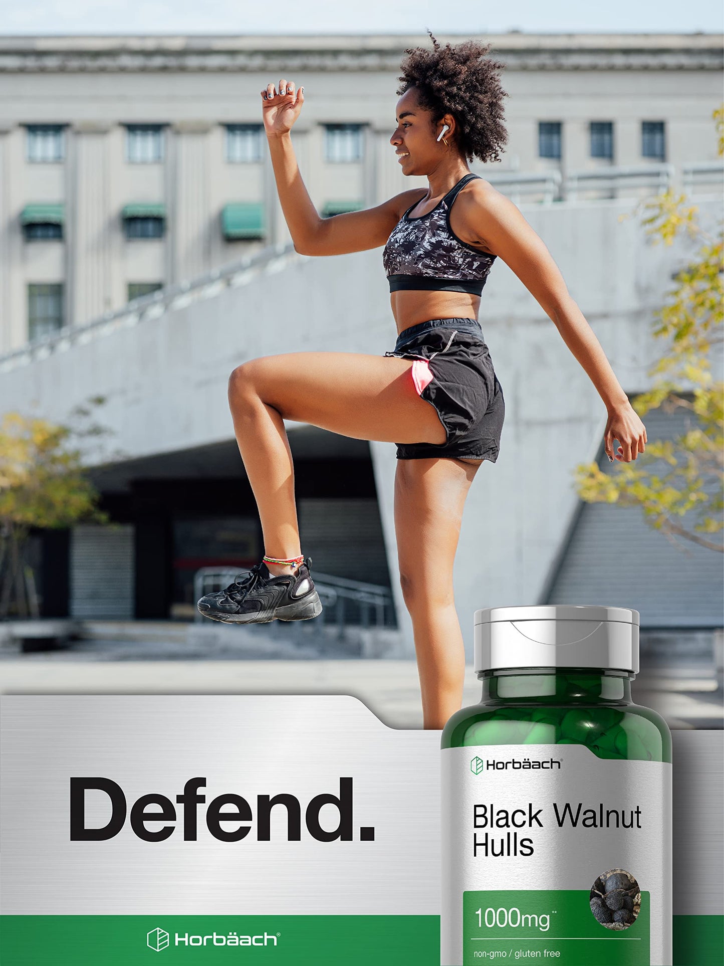 Horbäach Black Walnut Hulls 120 Capsules