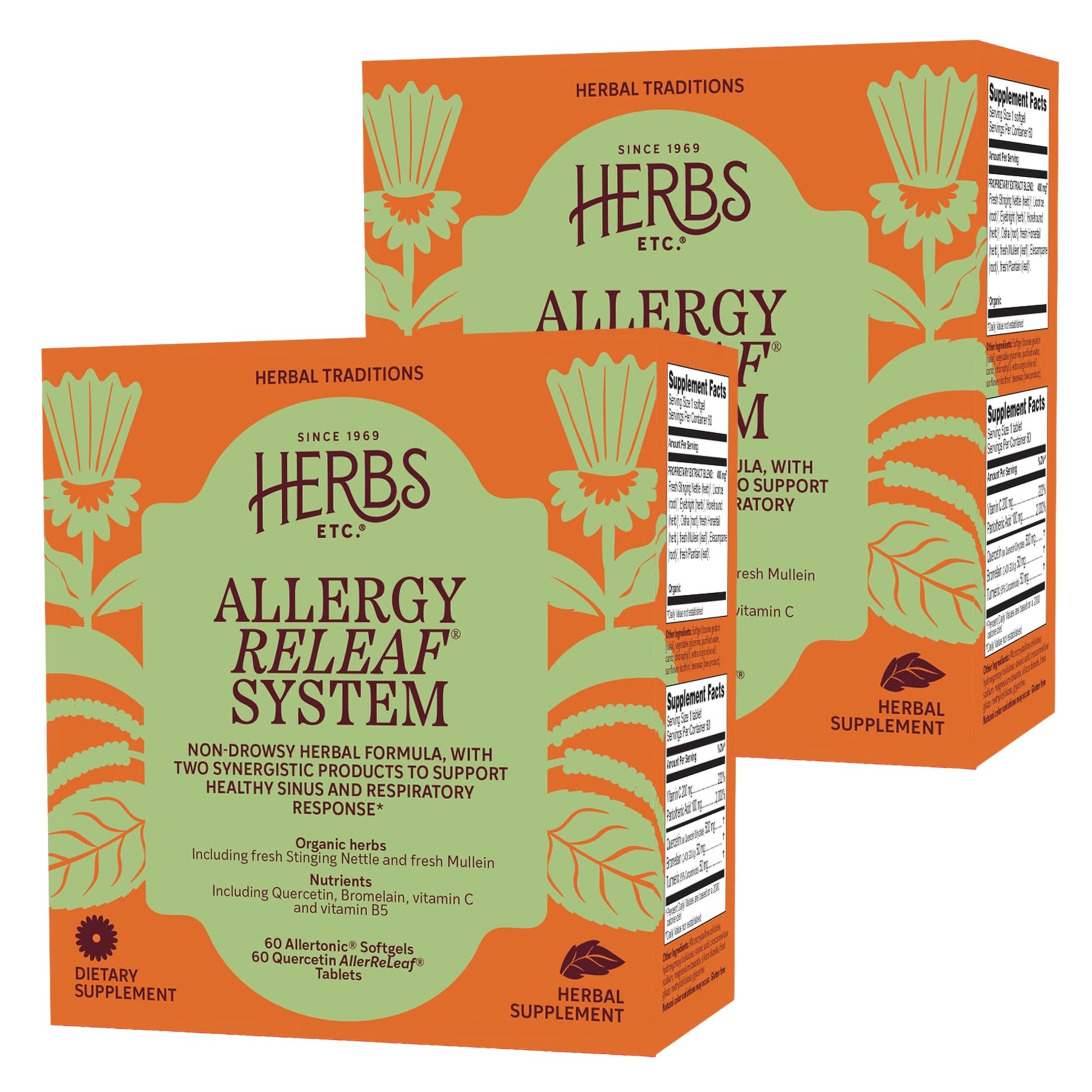 Herbs Etc. Allergy ReLeaf System Tablets, 120 Count