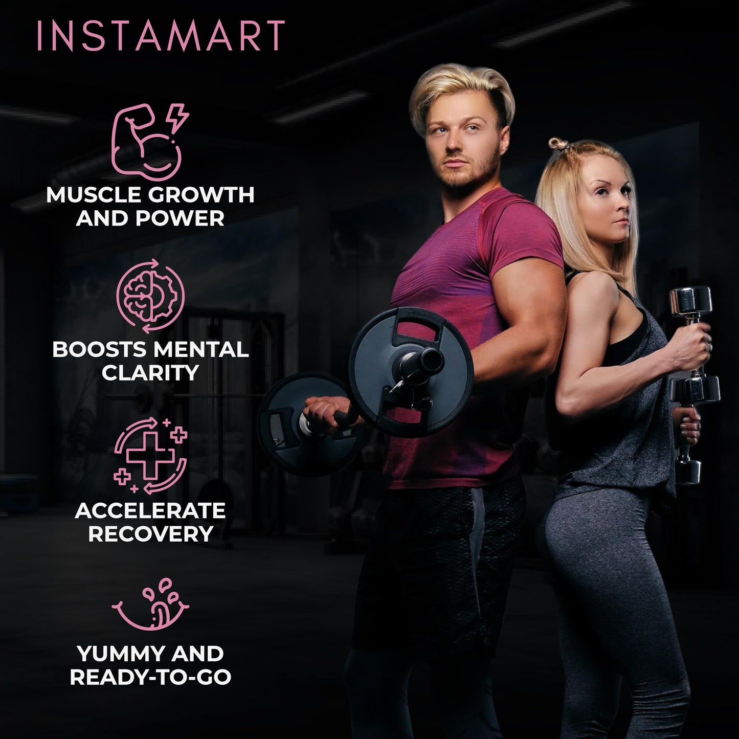 INSTAMART Creatine Monohydrate Gummies 180 Gummies