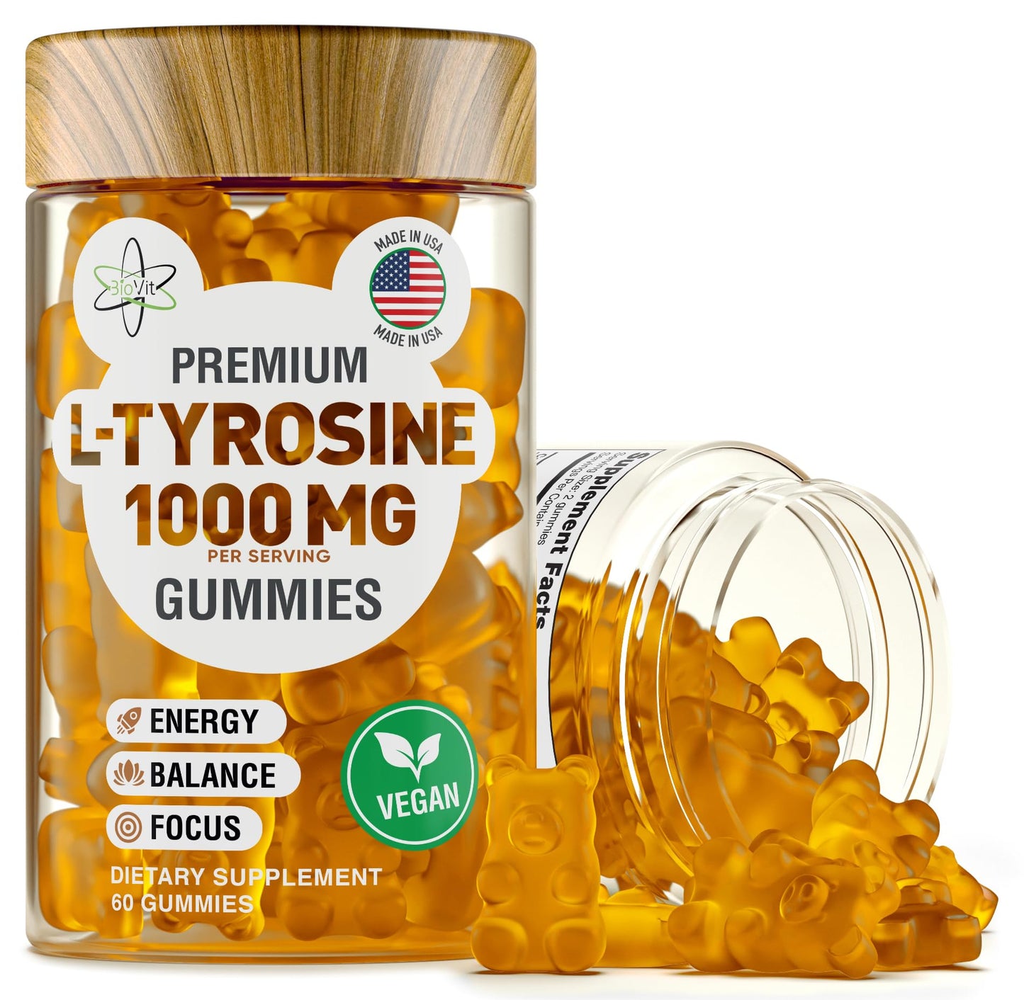 BioVit L Tyrosine Gummies 60 Count