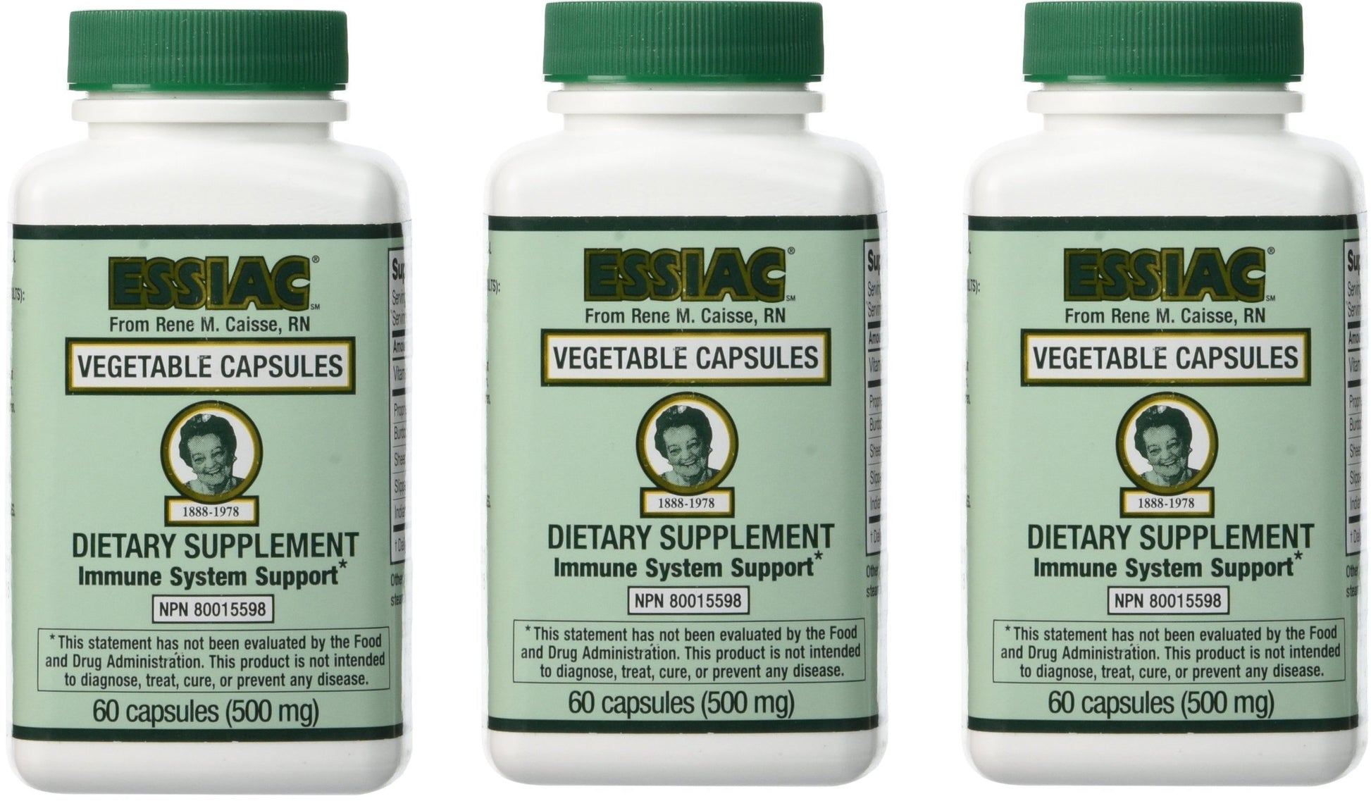 Essiac Vegetable Caps 180 Capsules