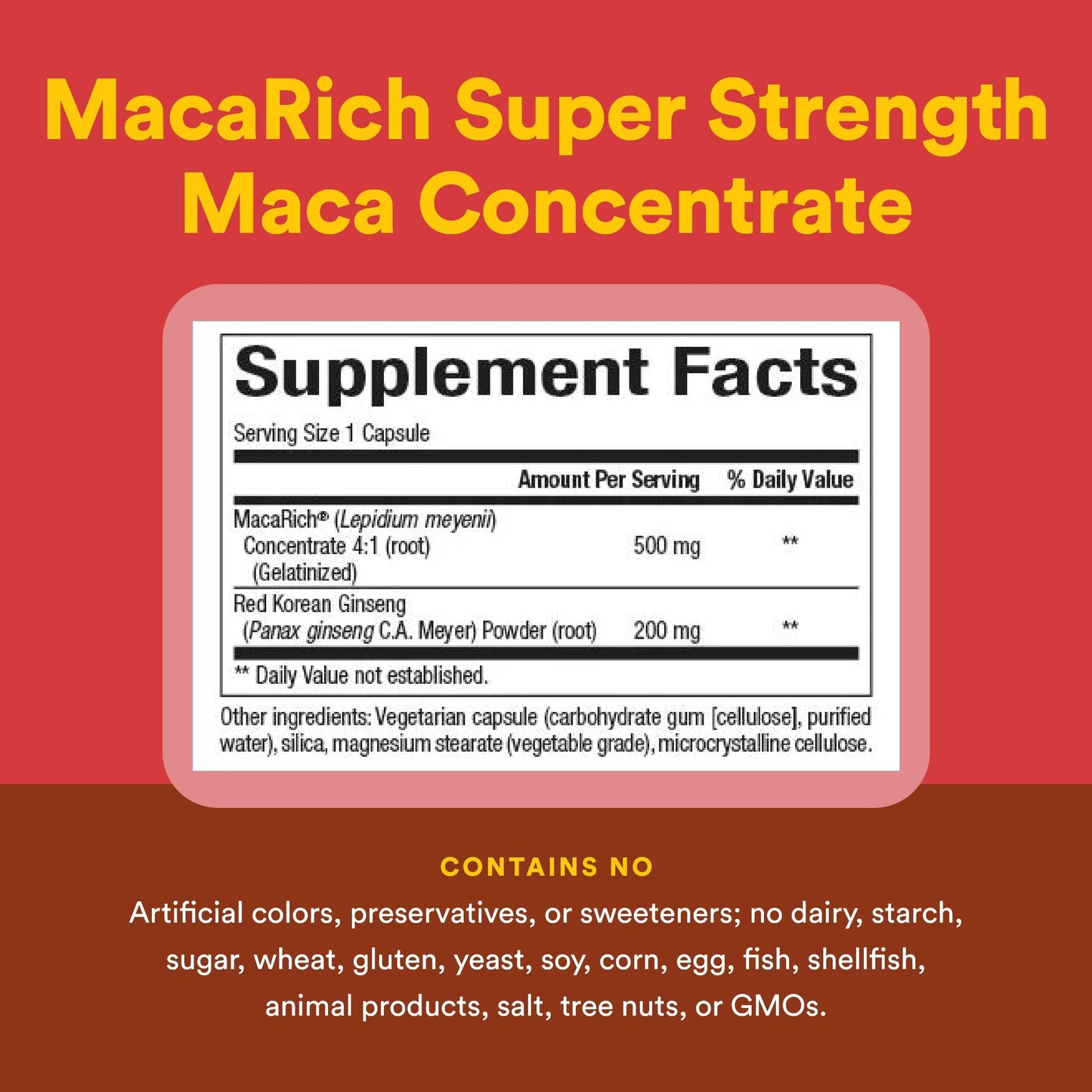 Natural Factors MacaRich Super Strength Power Maca Capsules, 90