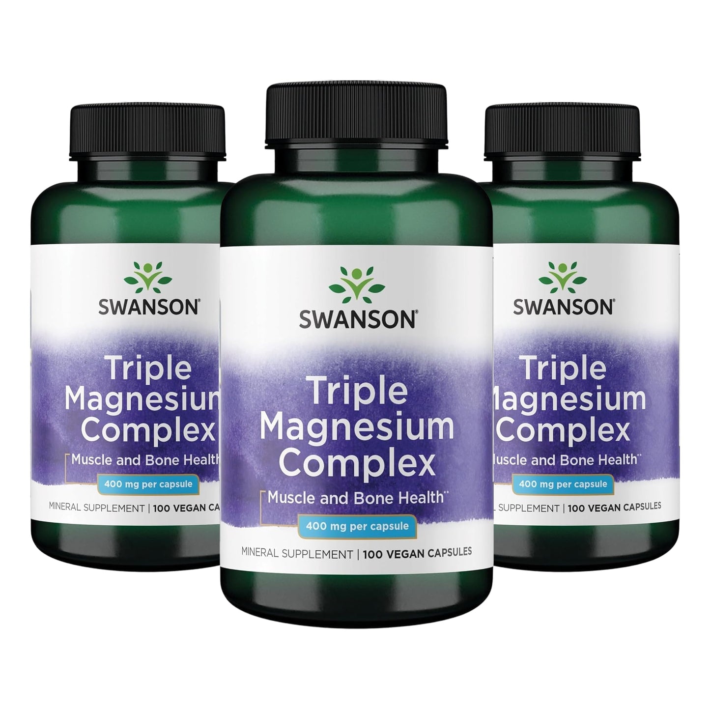 Swanson Triple Magnesium Complex Capsules 300 Capsules