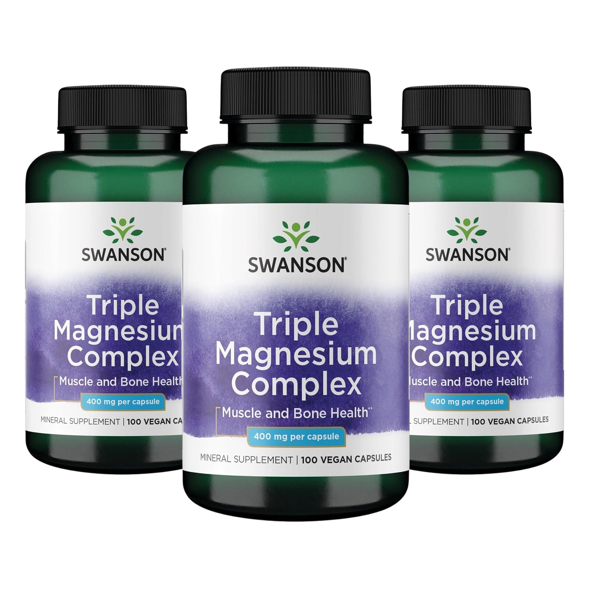 Swanson Triple Magnesium Complex Capsules 300 Capsules