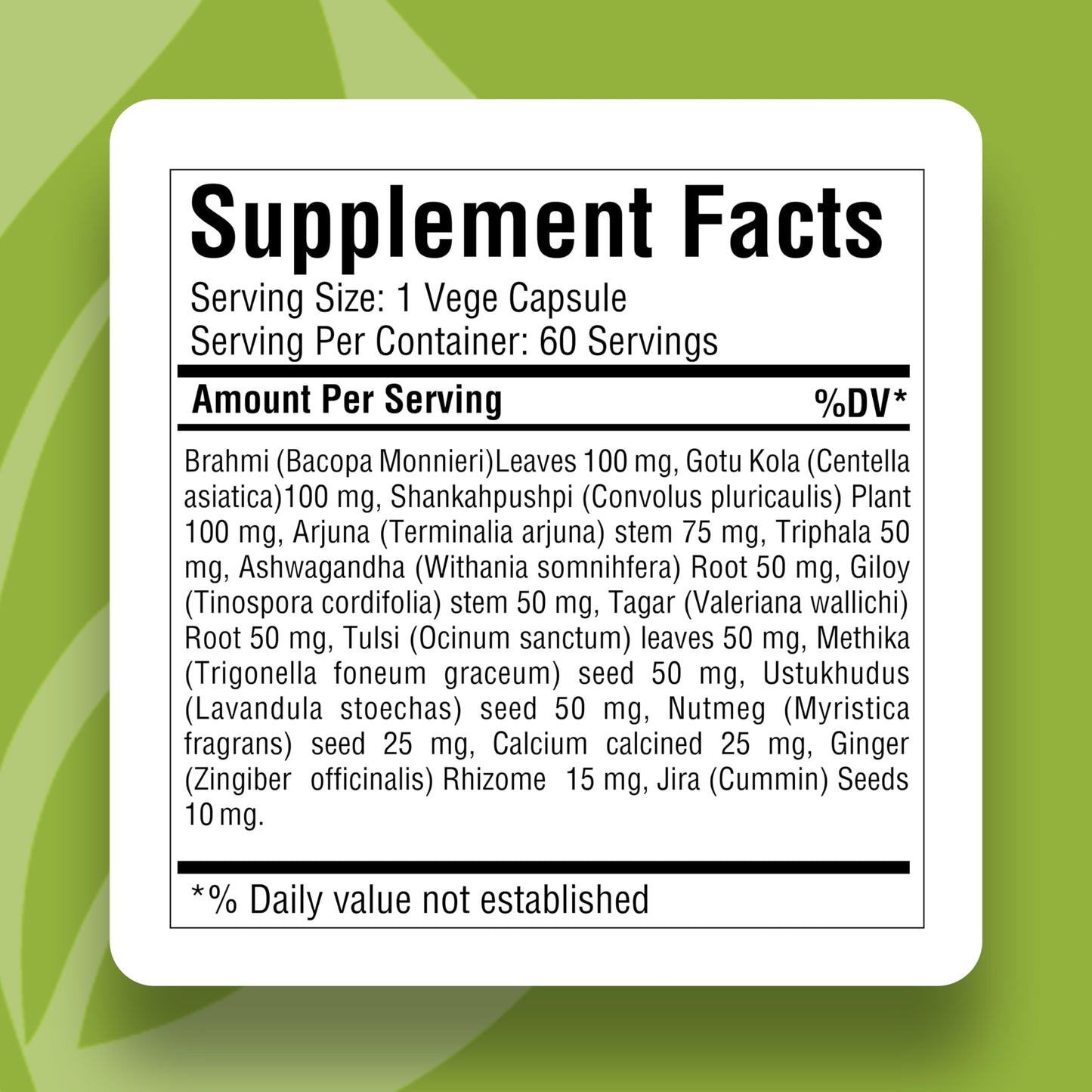 Herbsforever Sleep Ez (Sleep Ease) Ayurvedic Herbal Capsules, 60 Count