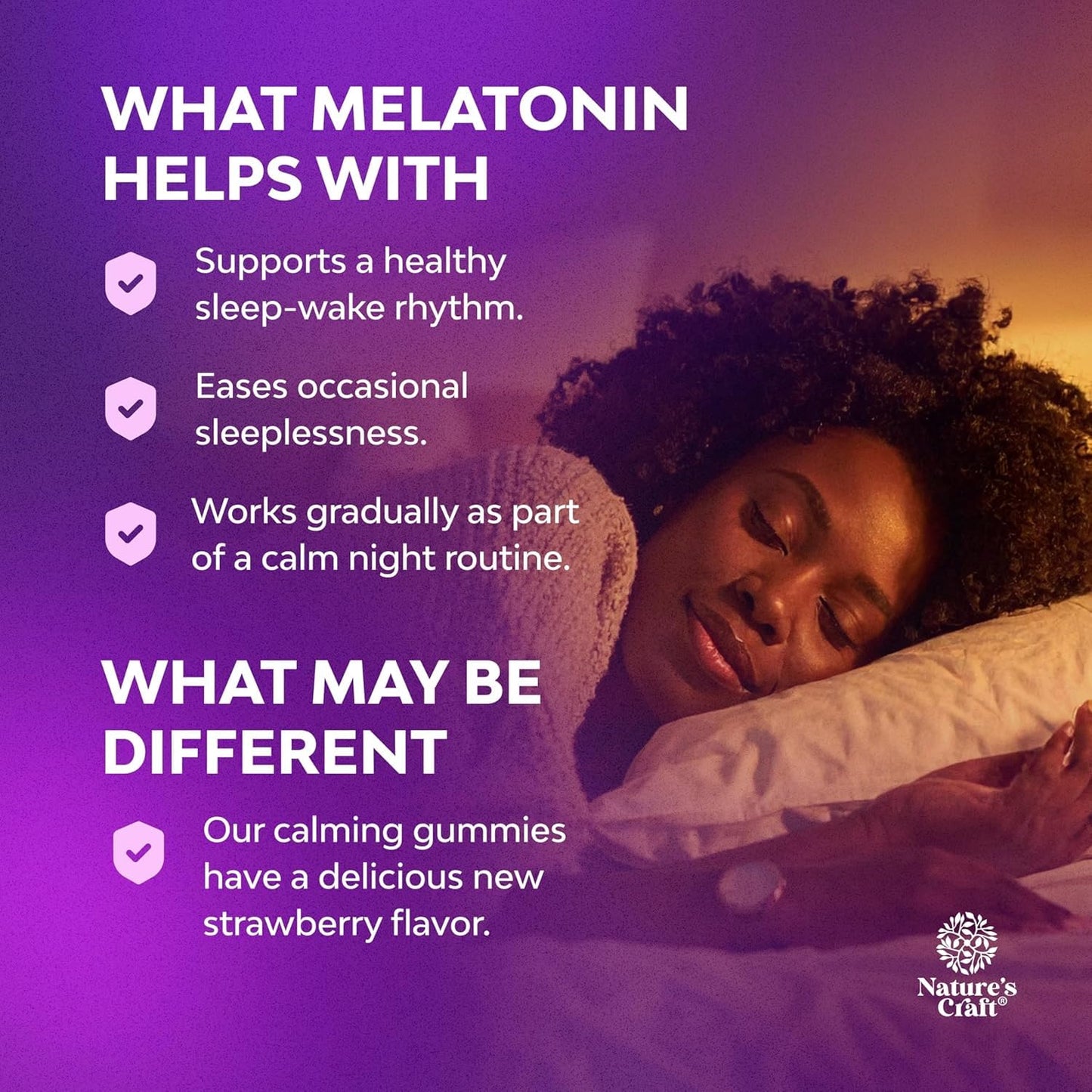 Natures Craft Melatonin Gummies 10mg, 60 Count