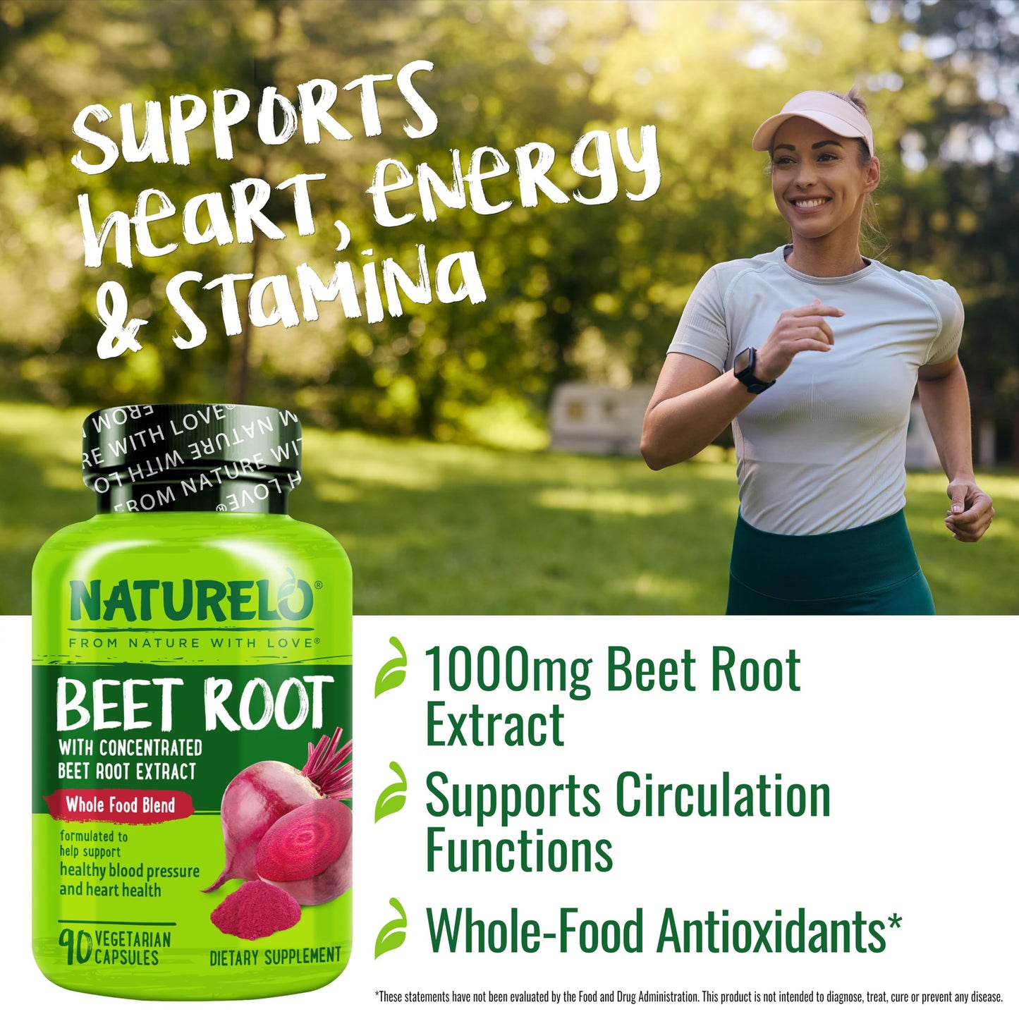 NATURELO Beet Root Capsule 90 Count