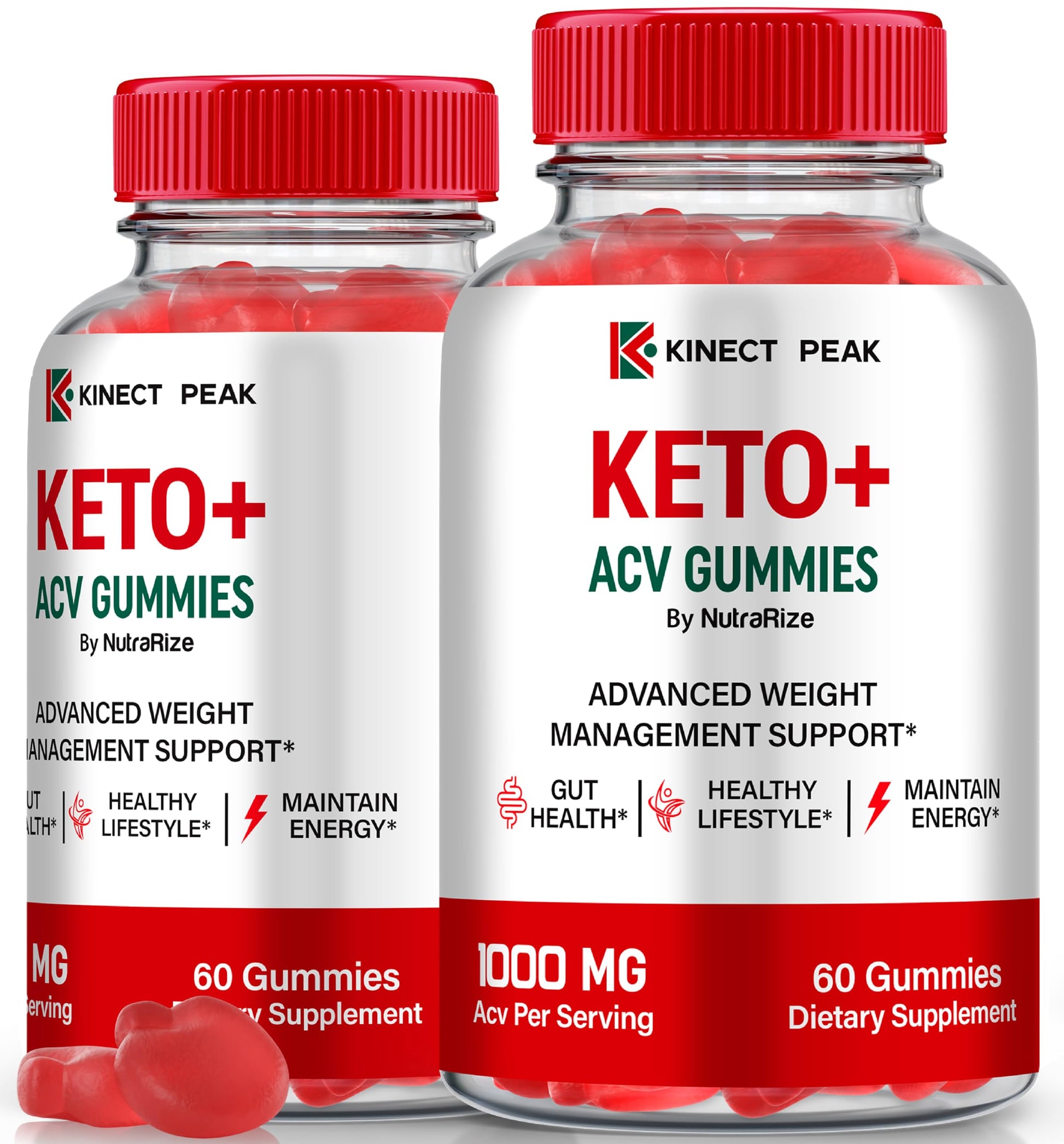 NutraRize Kinect Peak Keto ACV Gummy 120 Gummies