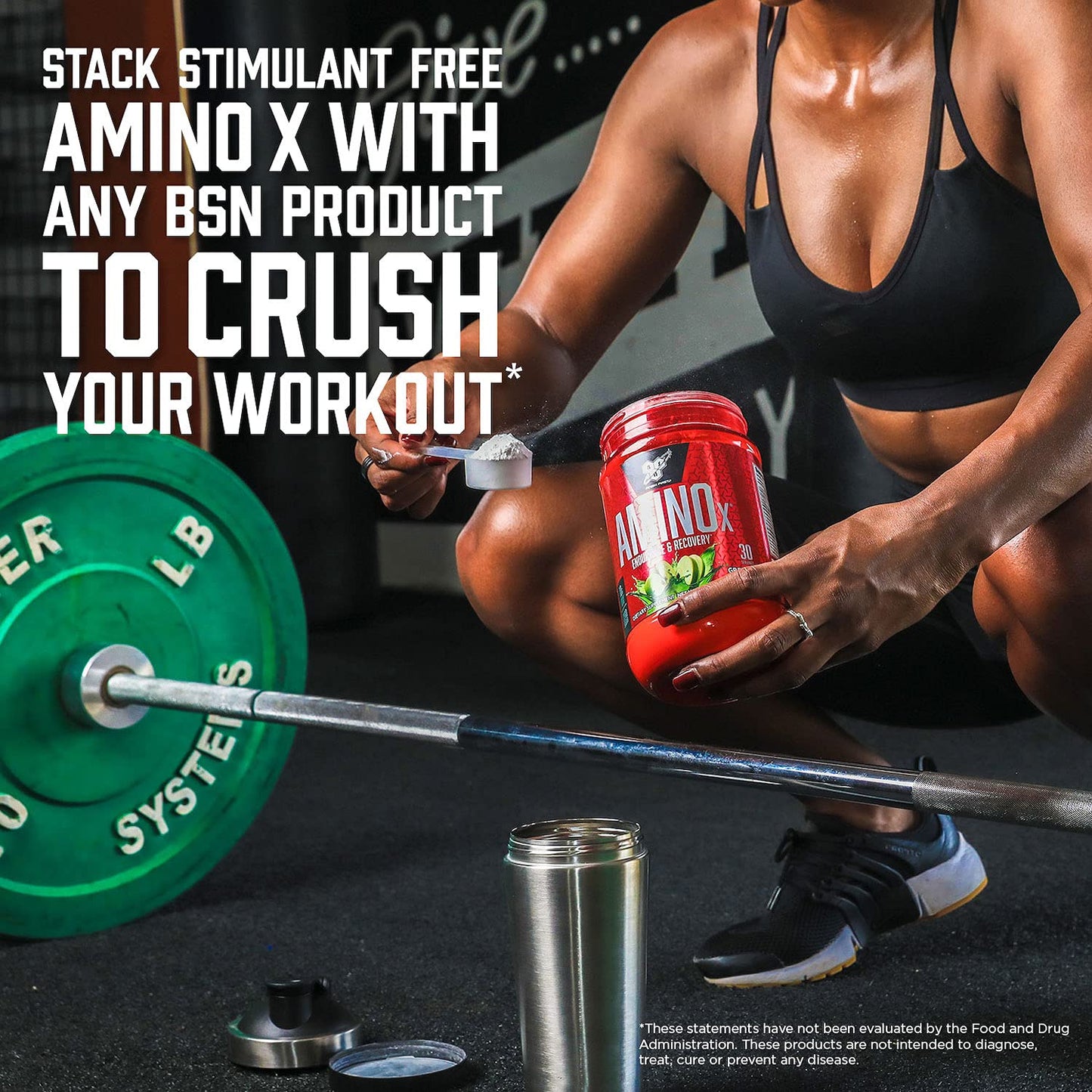 BSN Amino X BCAAs Recovery Powder, 15.34 Ounce (30 Servings)