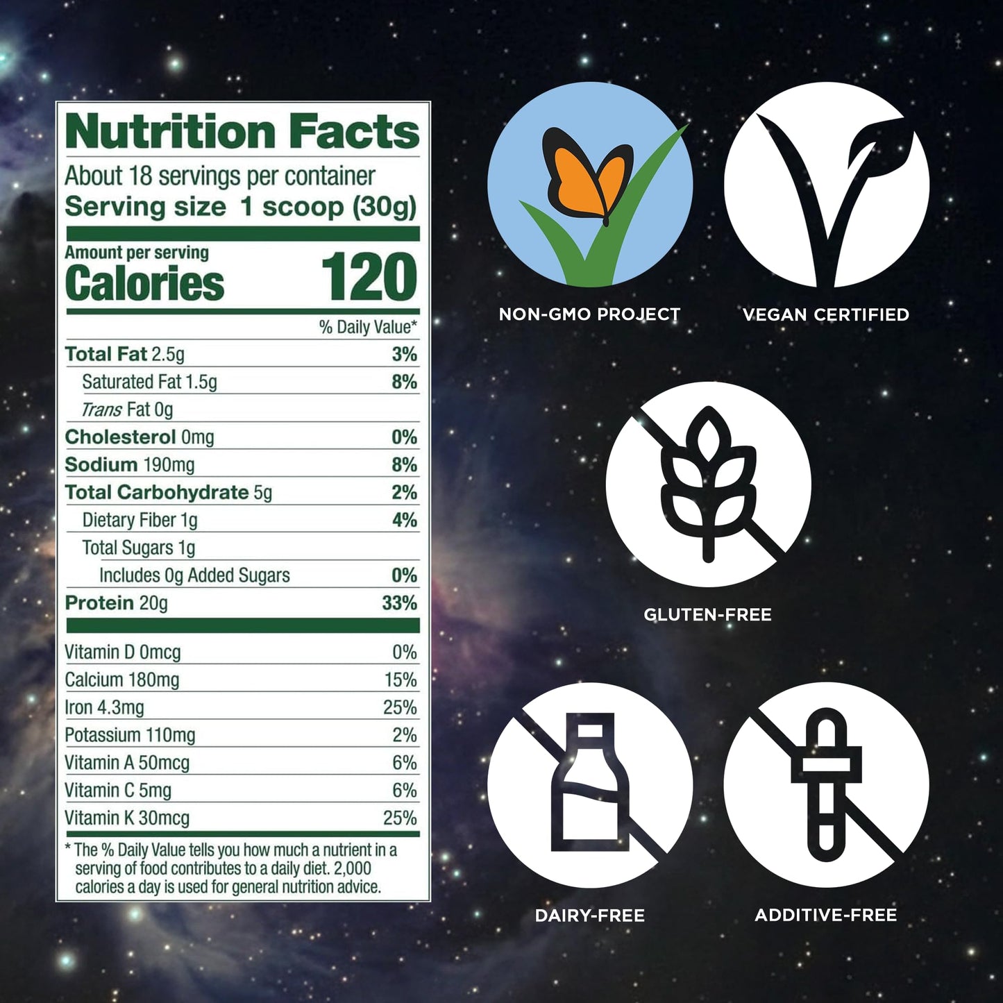 Vega Premium Protein + Supergreens Vanilla Protein Powder, 18 Servings