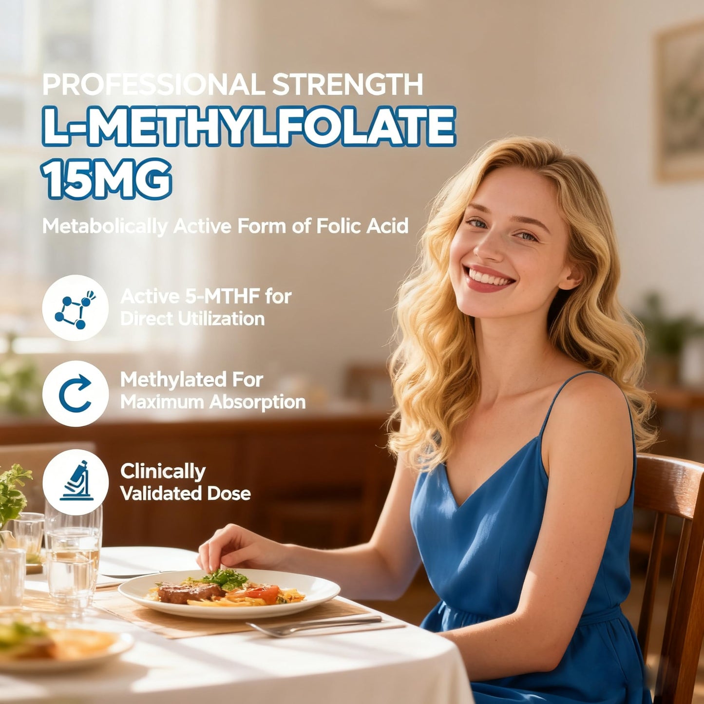 Versafy L-Methylfolate 15mg Gummies with Methyl B12, Vegan, 60 Count