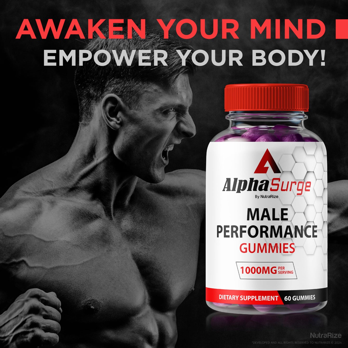 NutraRize Alpha Surge for Men Gummies 300 Gummies
