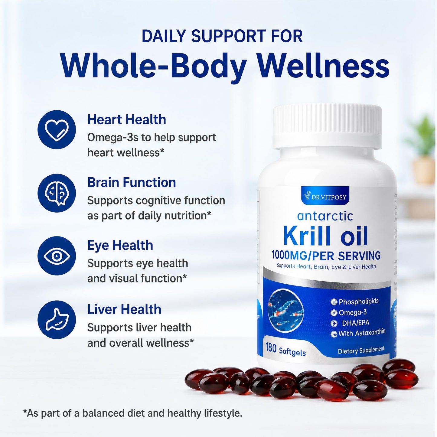 DR.VITPOSY Antarctic Krill Oil Softgels 360