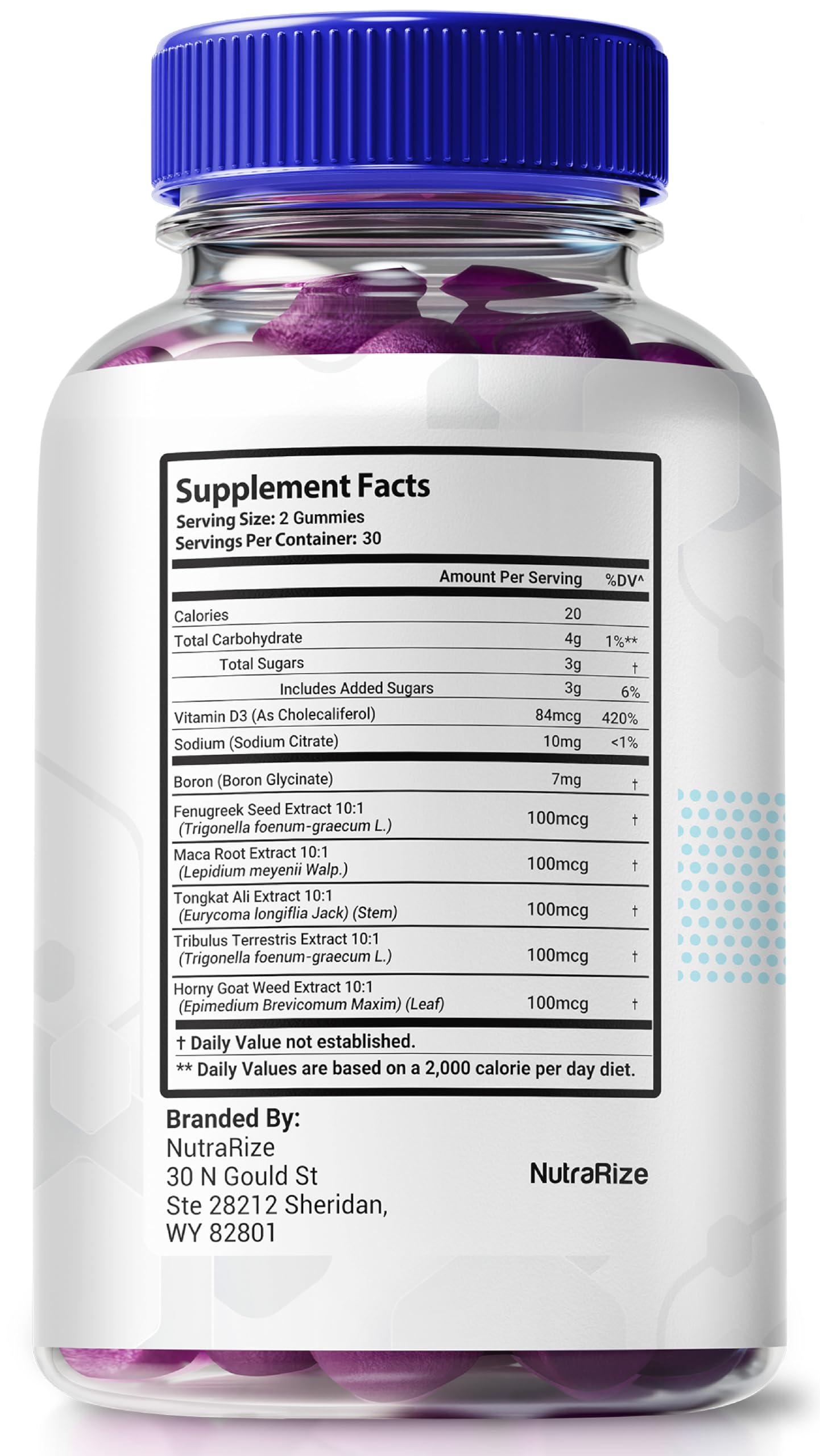 NutraRize Prime Vigor XL Pro Male Gummies, 120 Gummies