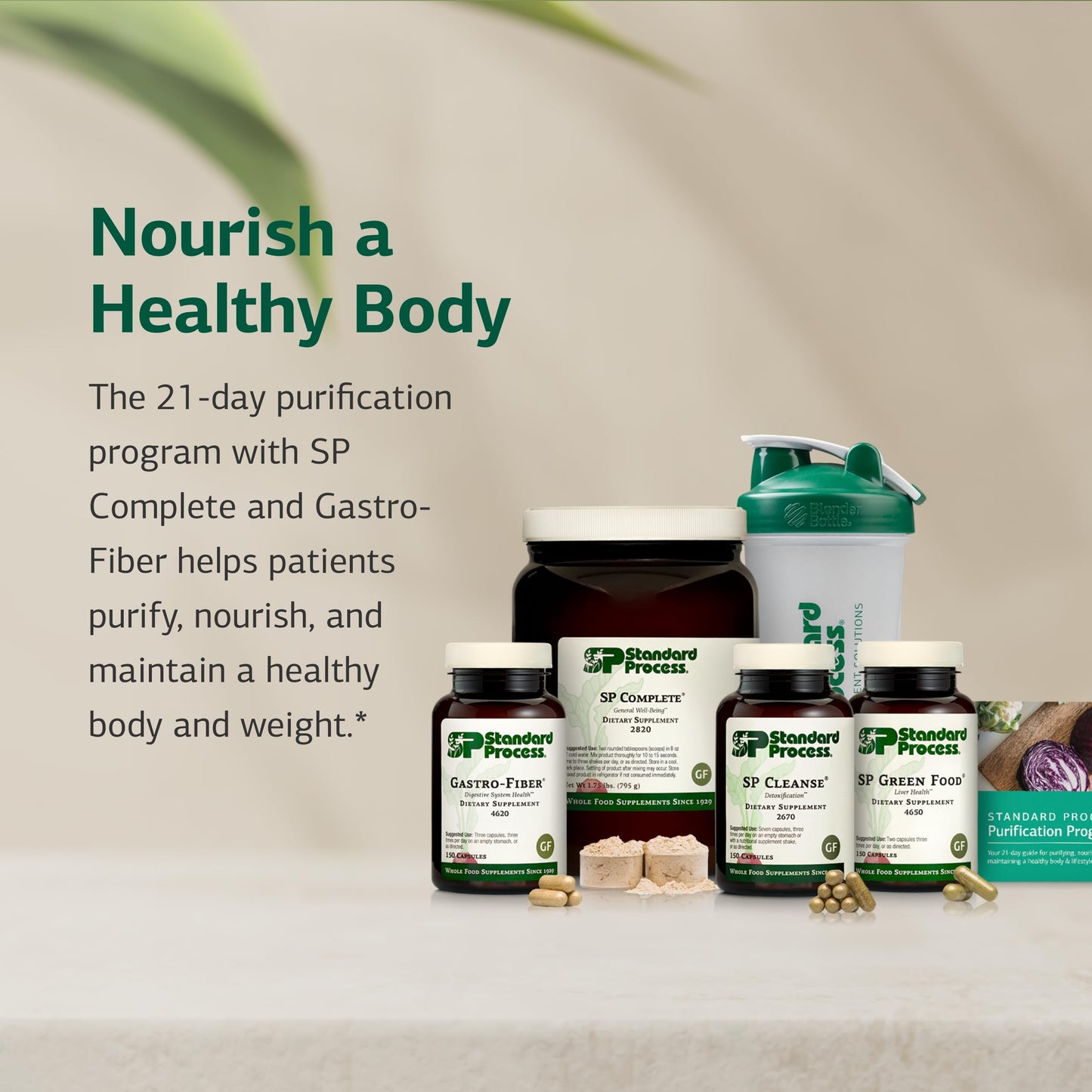 Standard Process Inc. Purification Product Kit with SP Complete & Gastro-Fiber Capsules, 9 Capsules