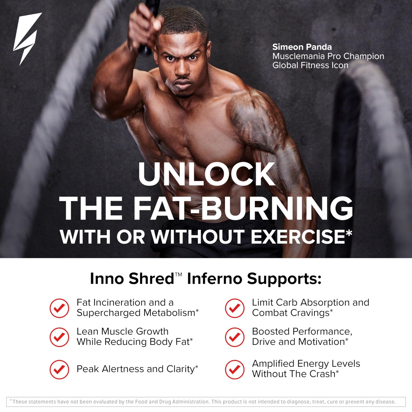 InnoSupps Inno Shred Inferno Thermogenic Fat Burner for Men & Women Capsules, 60 Count