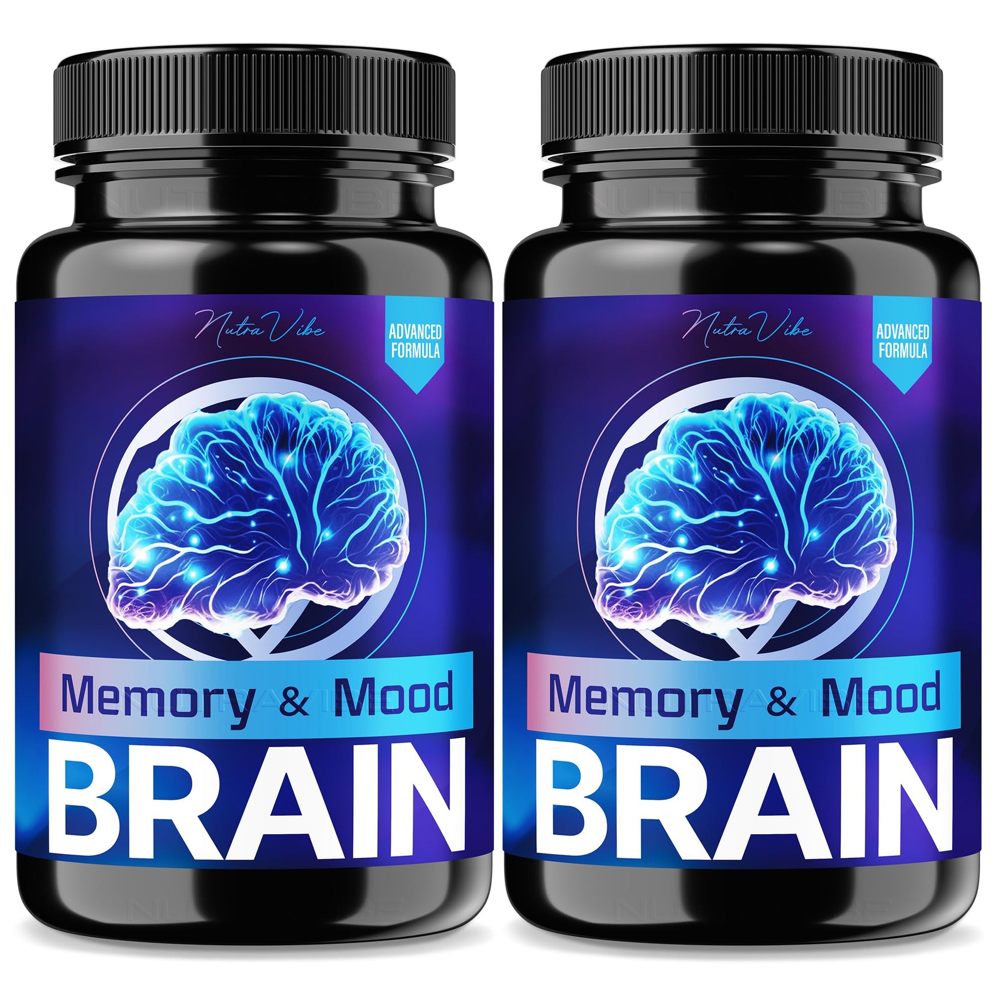 NutraVibe Memory and Mood Brain Capsules, 120 Count