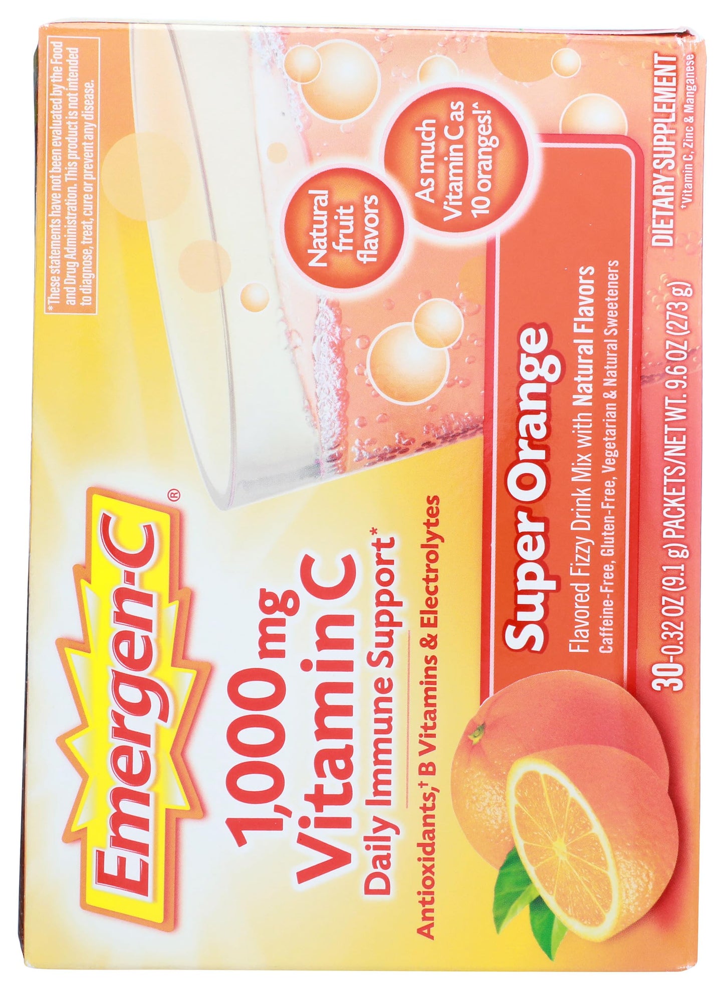 Emergen-C Super Orange Capsule 9.6 oz