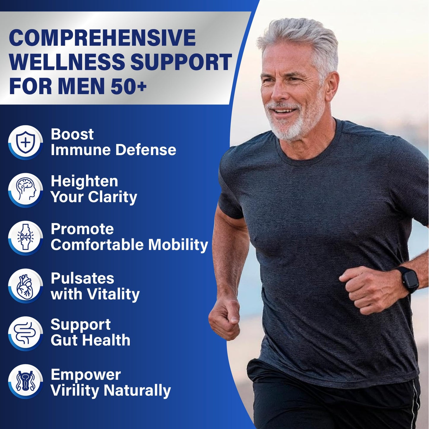 Veyttisy Sugar Free Multivitamin Gummies for Men 50 Plus - Methylated Multivitamin with Omega-3, CoQ10, Elderberry & Turmeric for Energy, Immune, Gut Health Support - Vegan, Non-GMO, Gluten-Free 120 Gummies