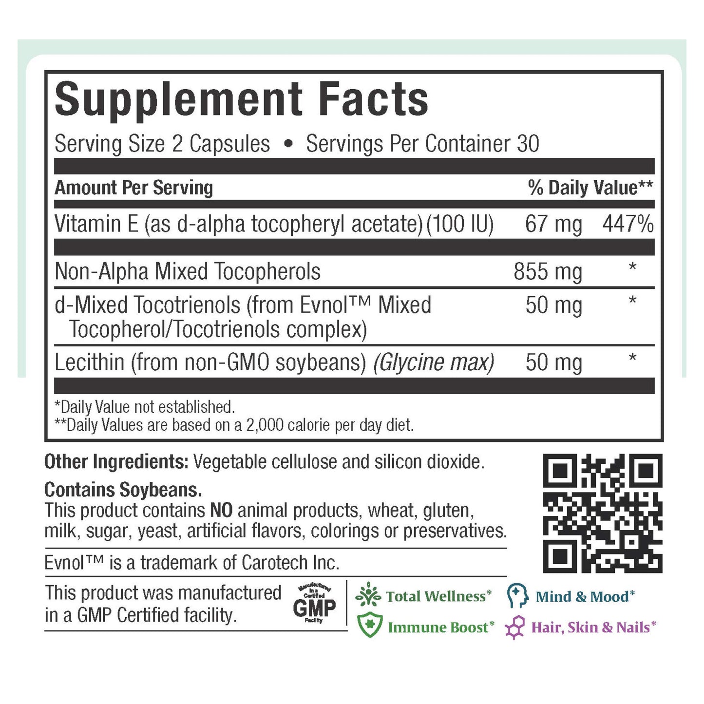 Maxi Health Premium E Complete 200 IU Vitamin E Capsules, 60-count
