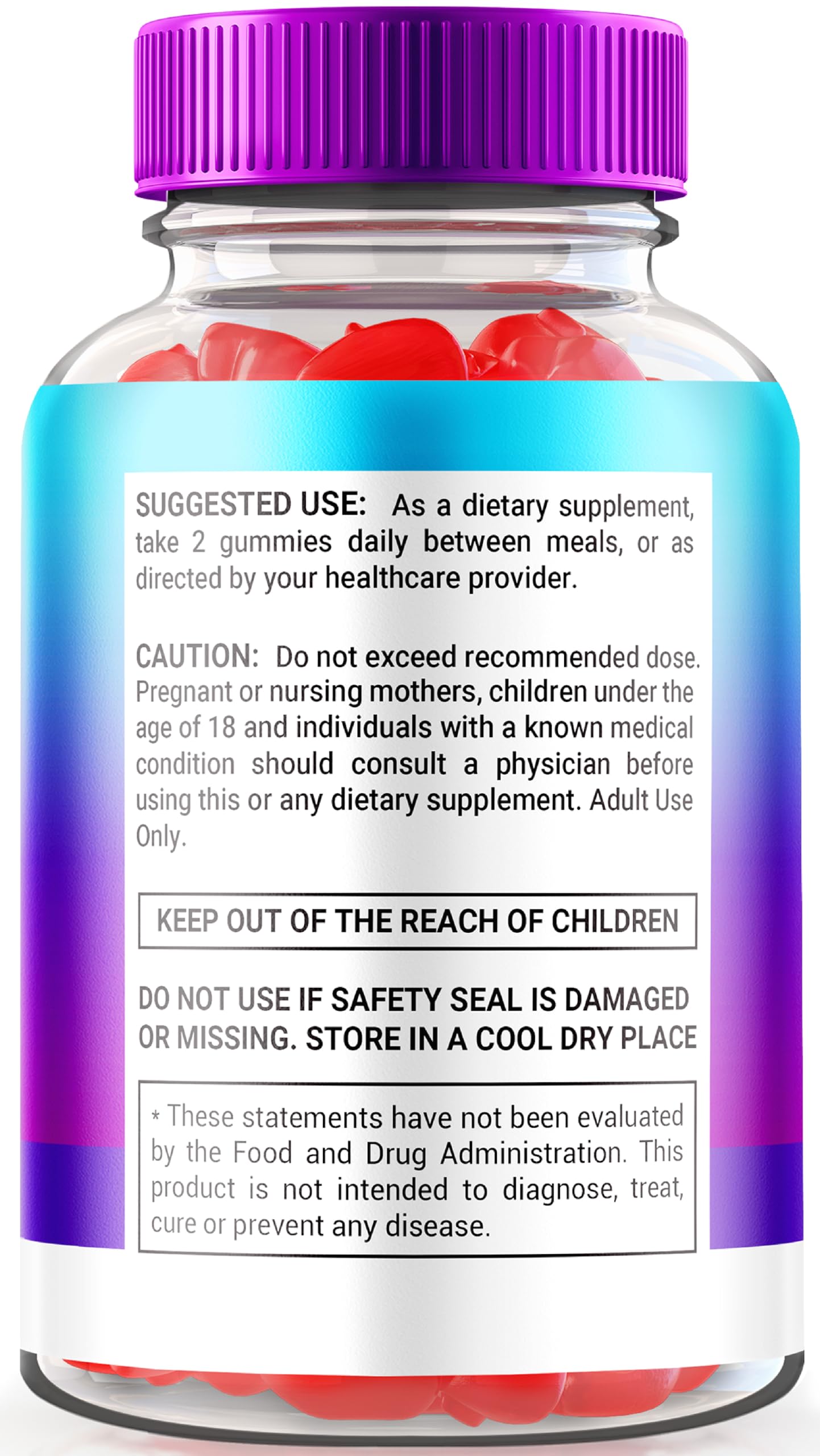 Rize Labs Keto Blast Gummy Bears ACV Gummies Advanced Weight Loss Formula, 60 Gummies