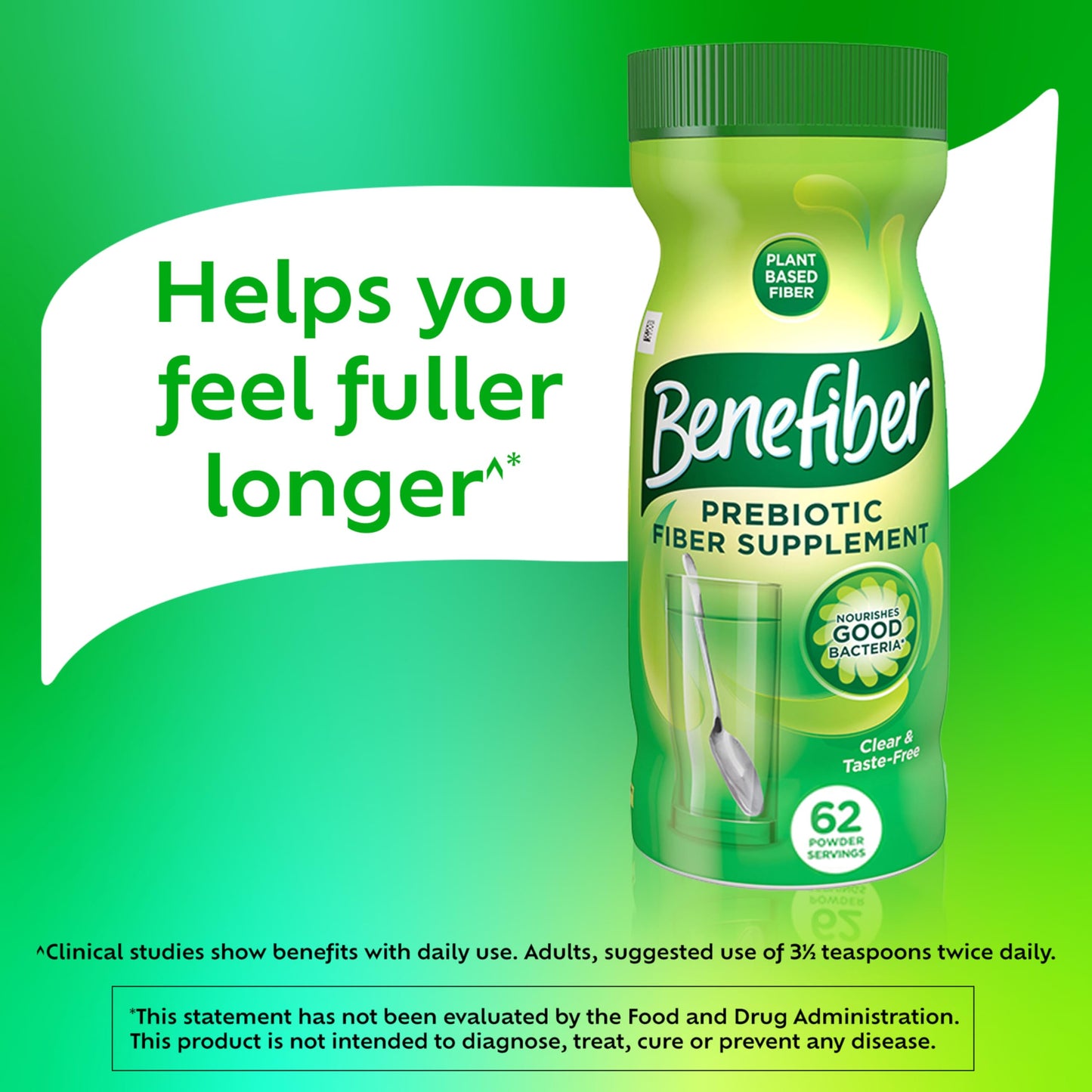 Benefiber Daily Prebiotic Fiber Supplement Powder 8.7 Ounces
