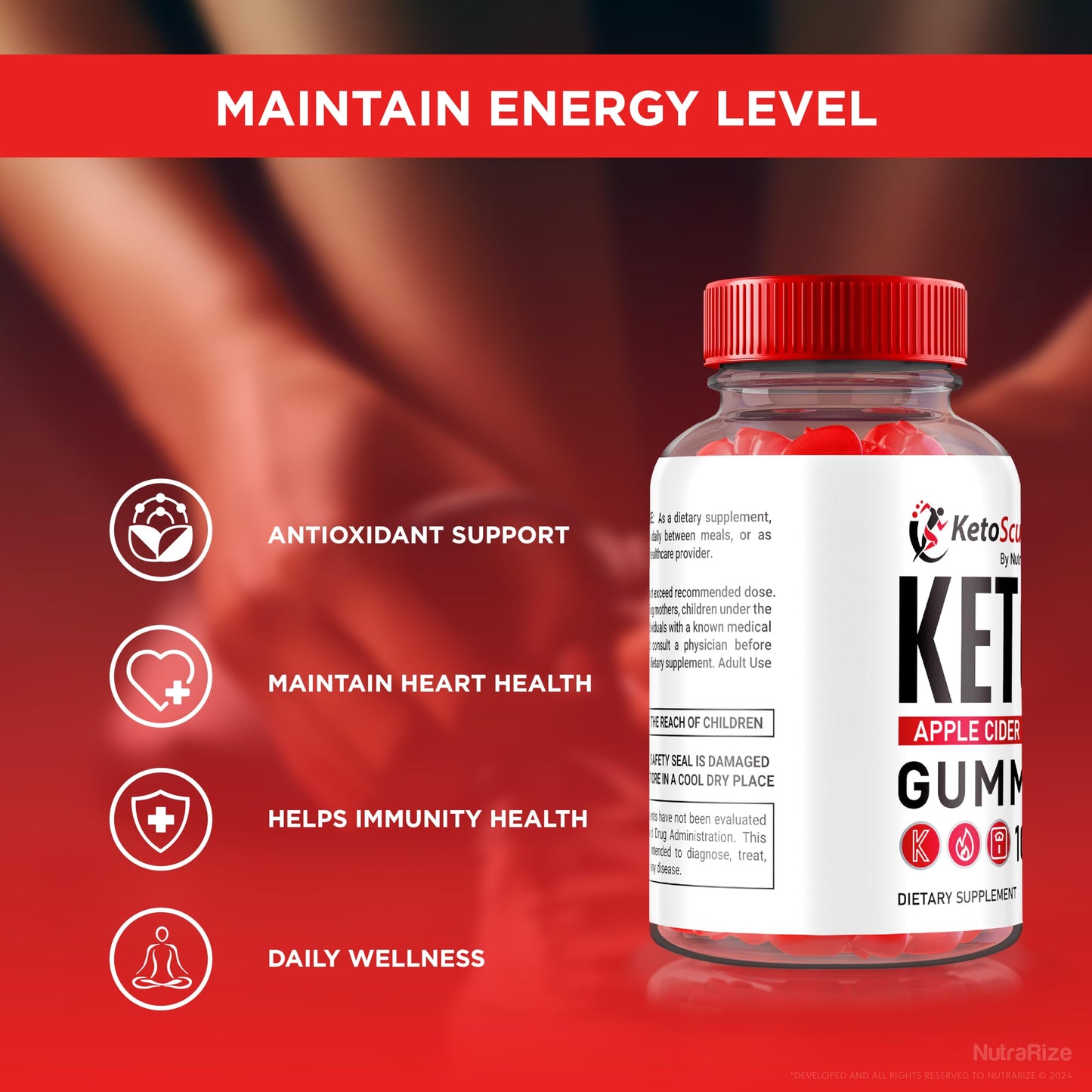NutraRize Ketosculpt Gummies 180 Gummies