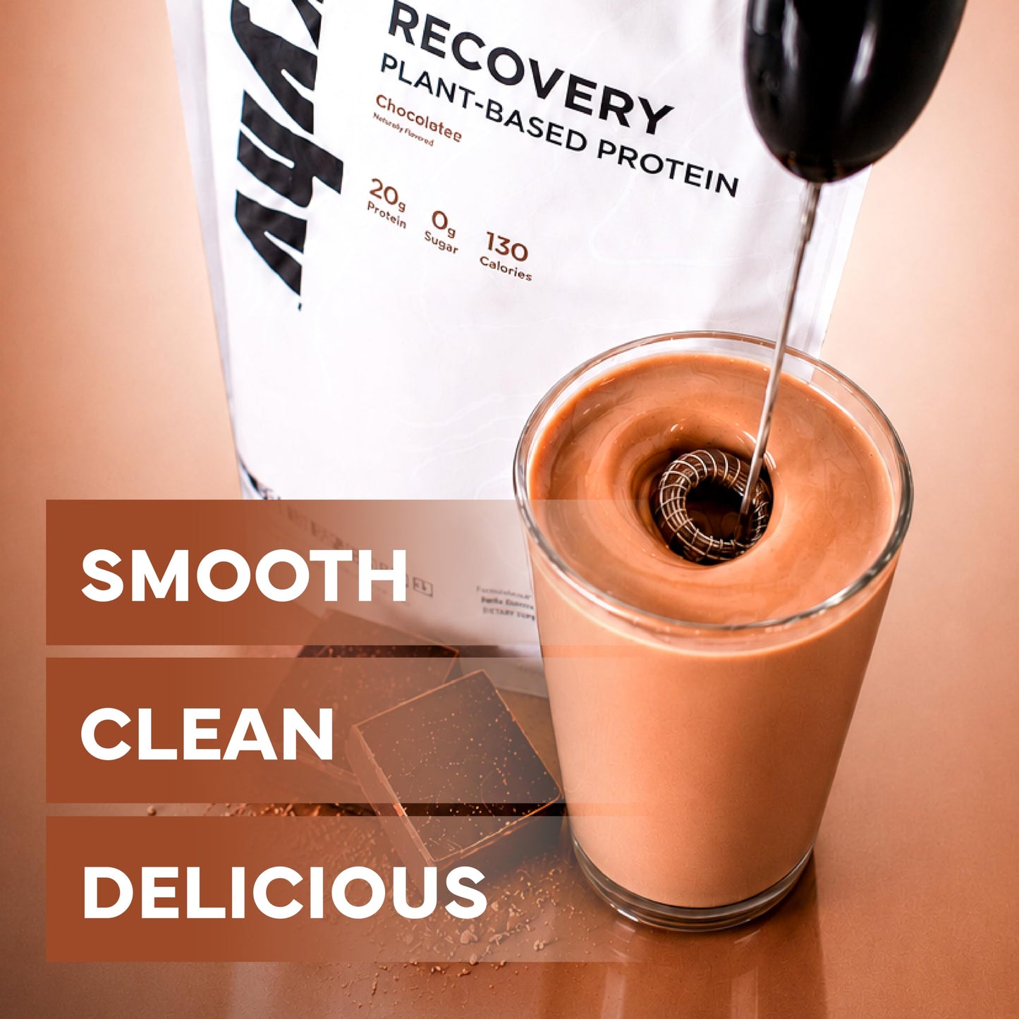 Kyhv Nutrition Plant Based Protein Powder, Chocolate, 28 Servings