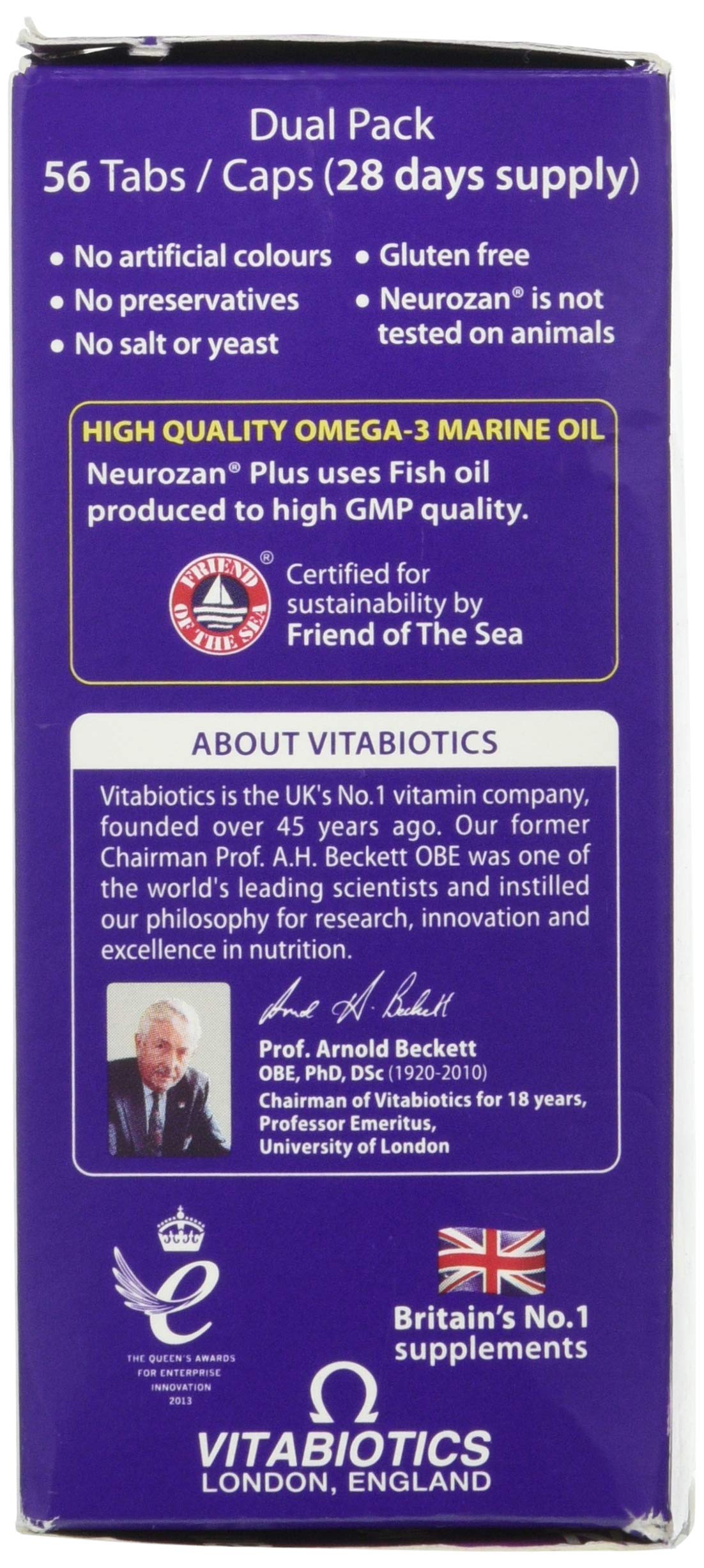 Vitabiotics Neurozan Vitabiotics Plus Capsule 56 Capsules