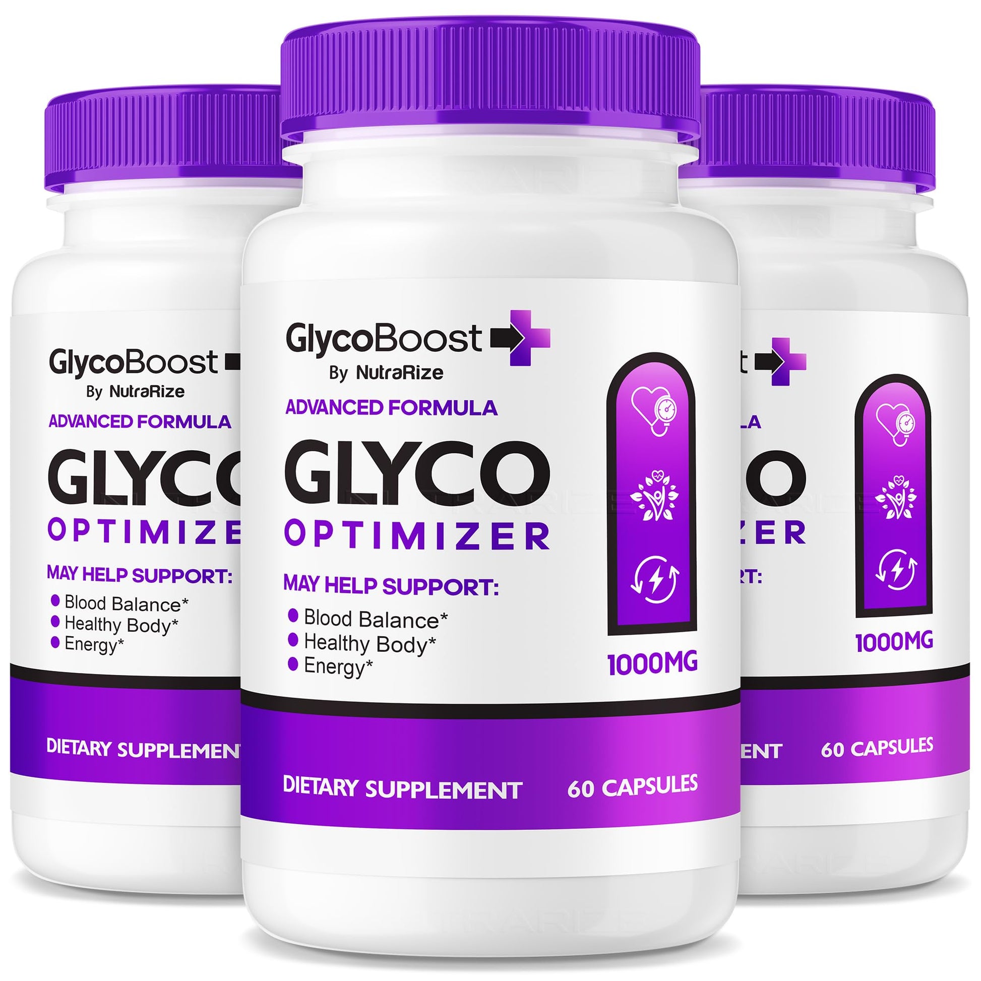 NutraRize GlycoBoost Blood Support Formula Capsules, 180 Capsules