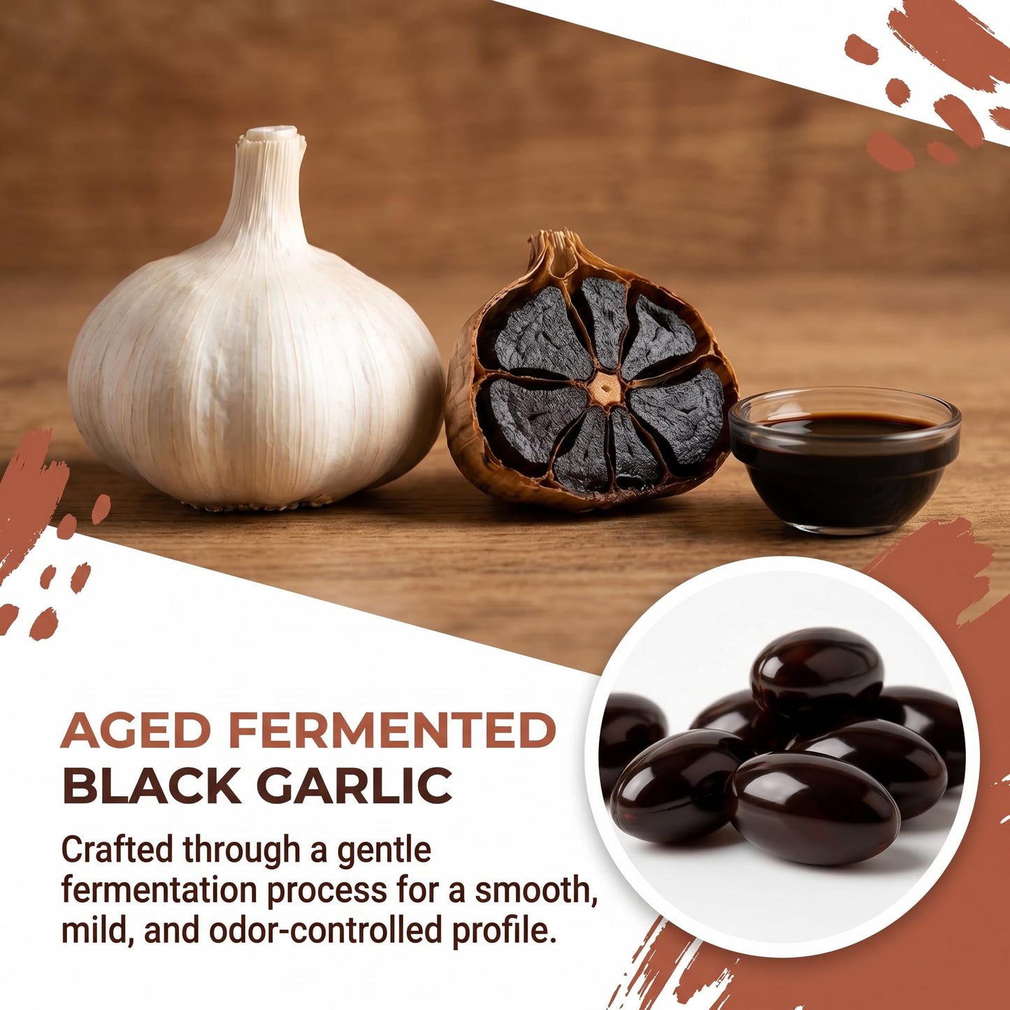 Jqewlg Fermented Black Garlic Extract Softgels 300