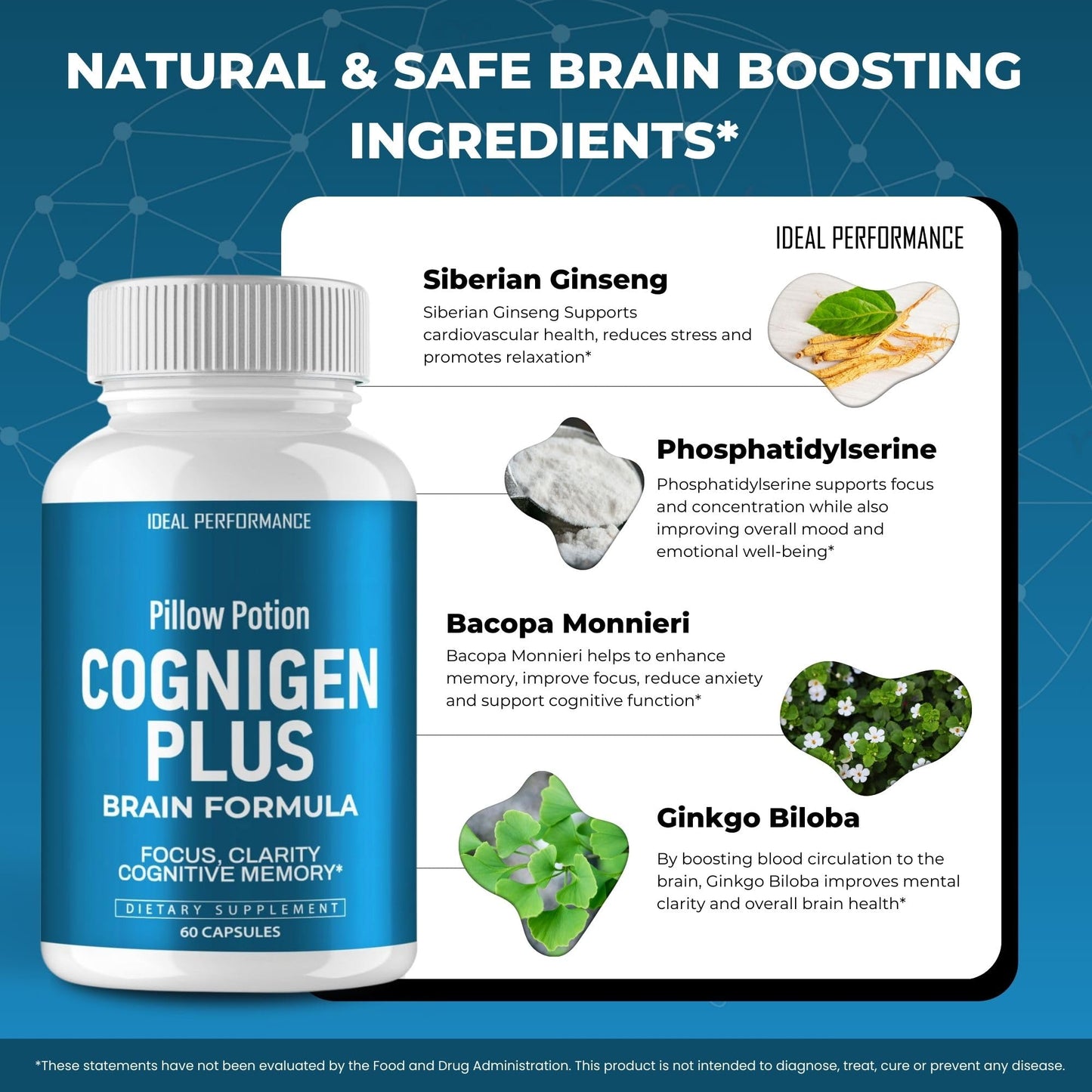 IDEAL PERFORMANCE Cognigen Plus Capsules 180 Capsules