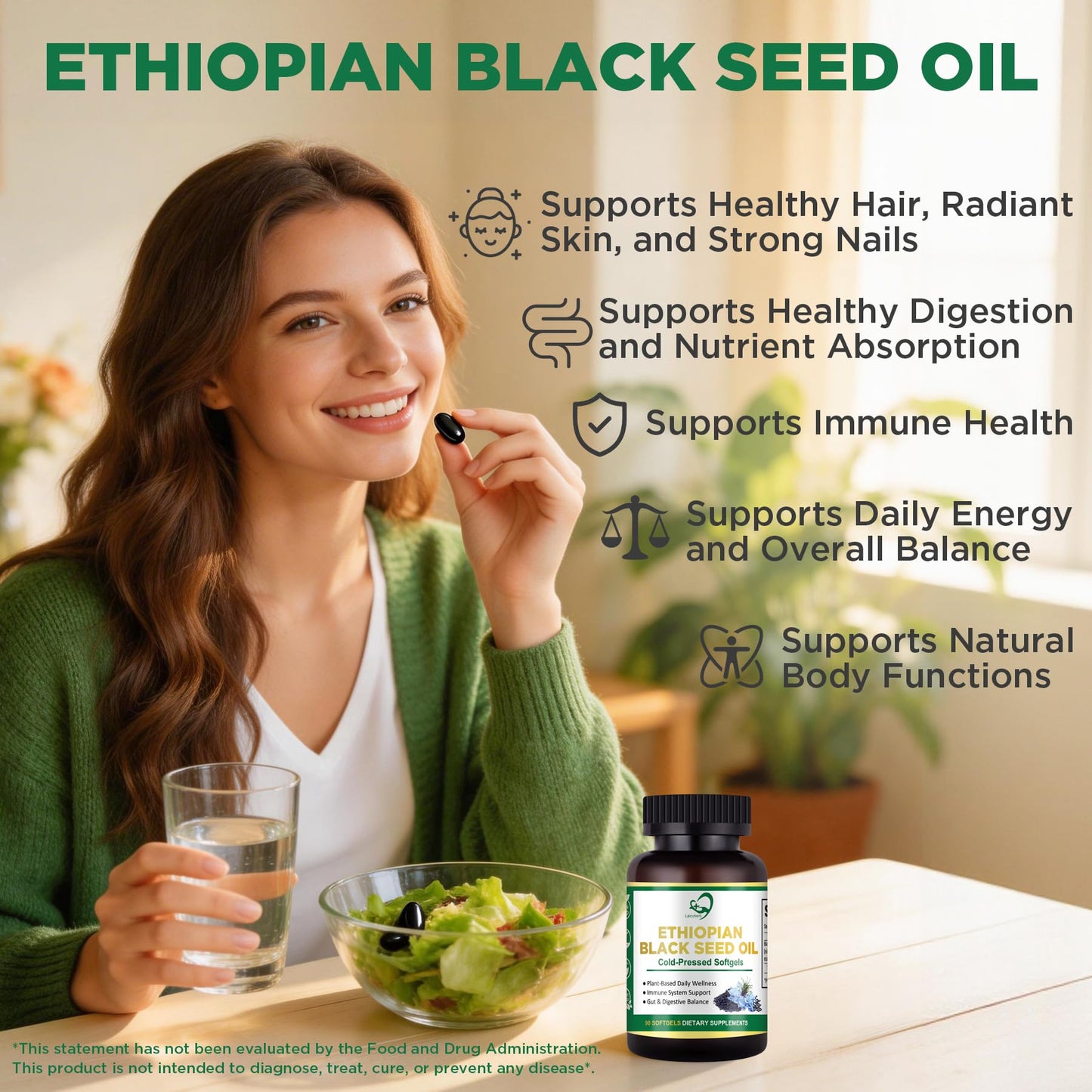 Laicuherb Organic Black Seed Oil Softgels 90 Count