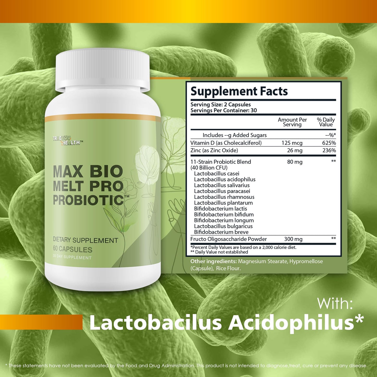 Generic Max Bio Melt Pro Probiotic Capsule, 1 Count