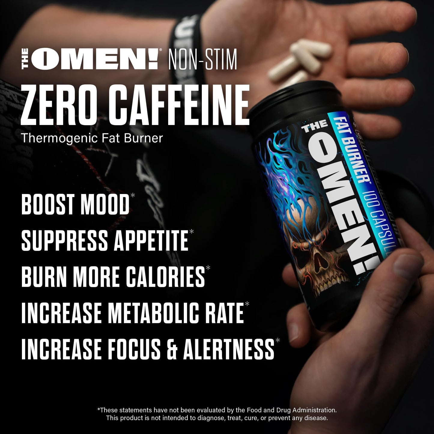 JNX SPORTS The Omen! Non-Stim Fat Burner Thermogenic 100 Capsules