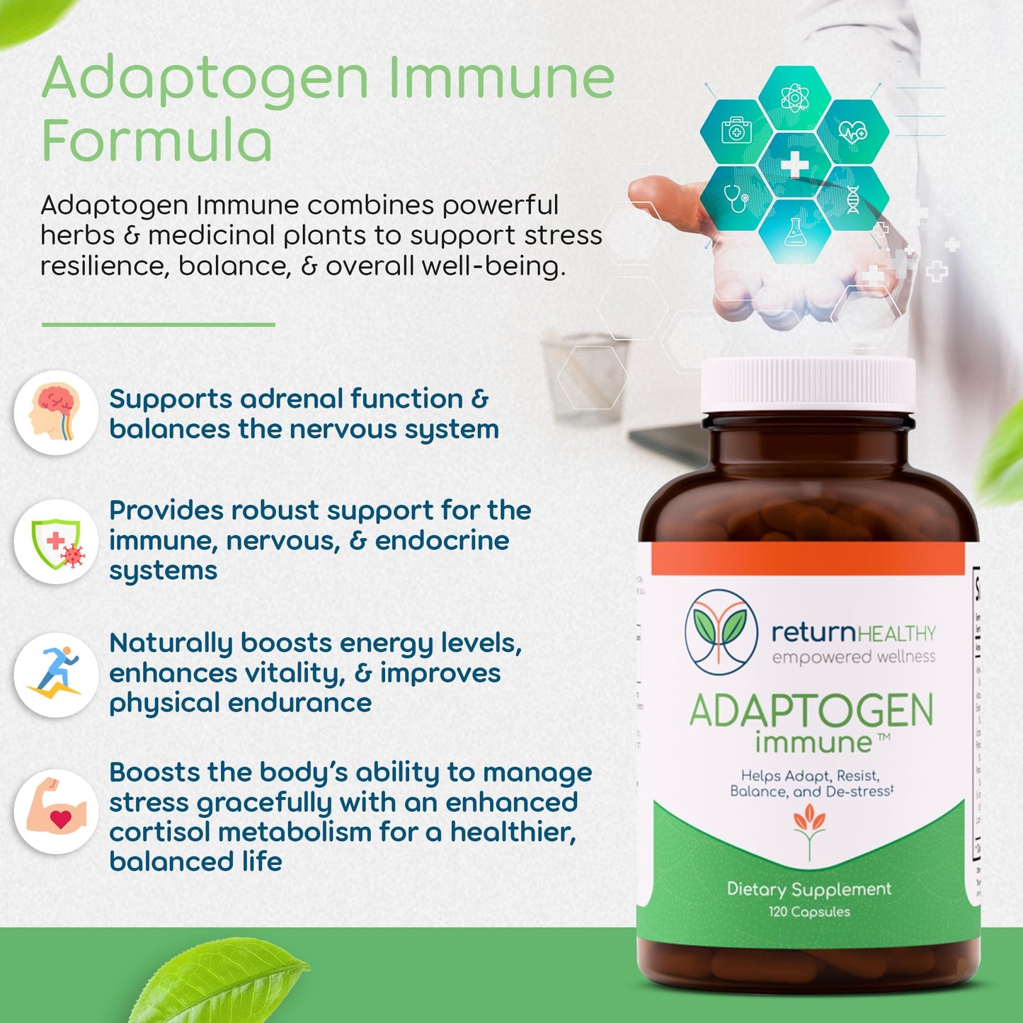 Return Healthy Lyme and Co-Infection Recovery Kit Microbial Gut Cleanse Capsule, 7-Count
