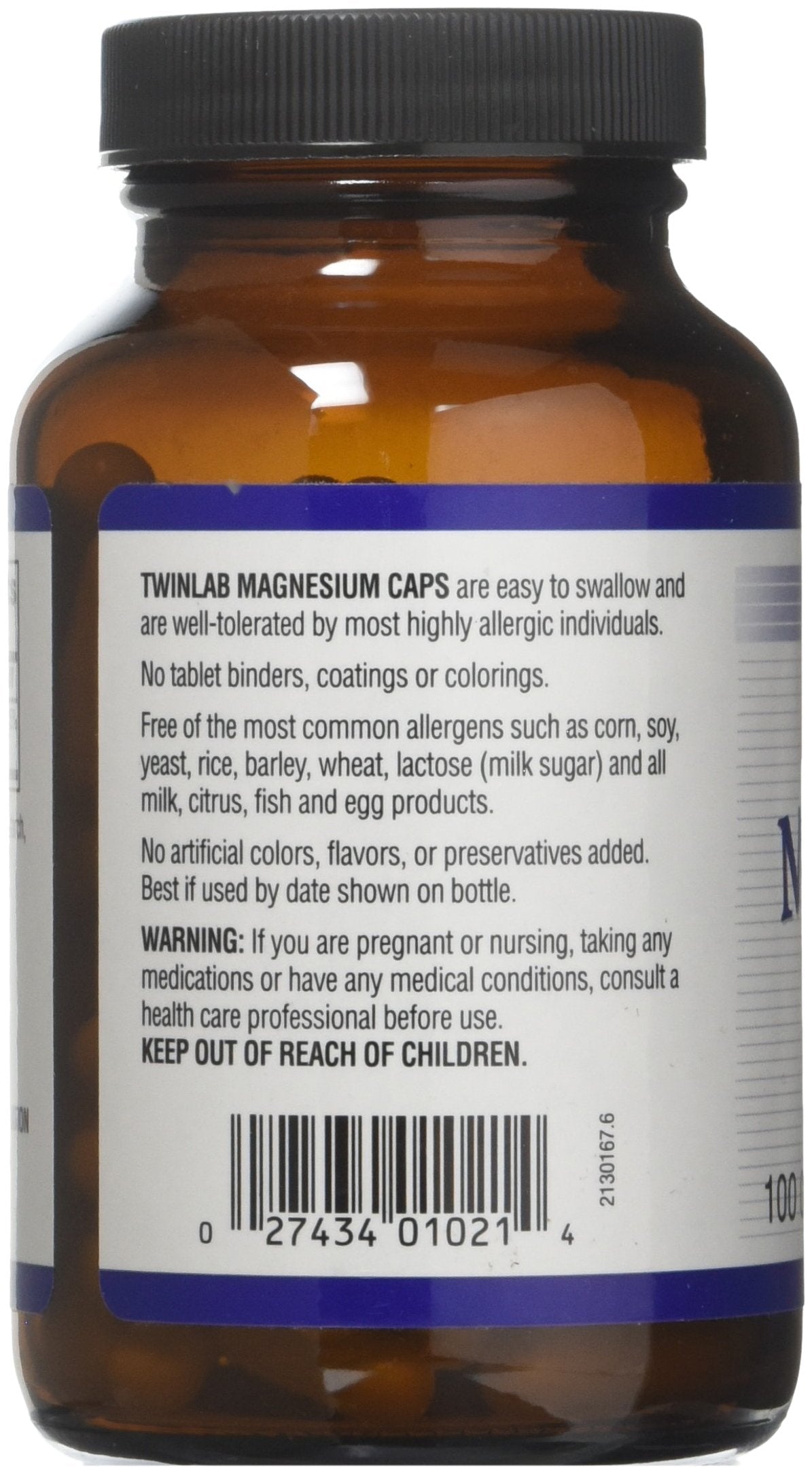 Twinlab Magnesium 400 mg Capsules, 300 Count