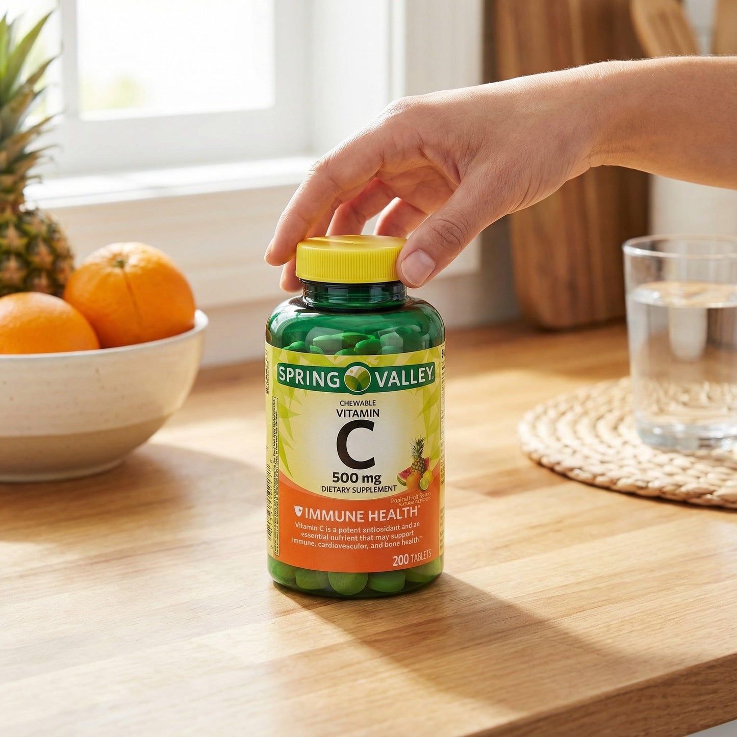 Generic Vitamin C 500mg Chewable Tablets, 200 Count